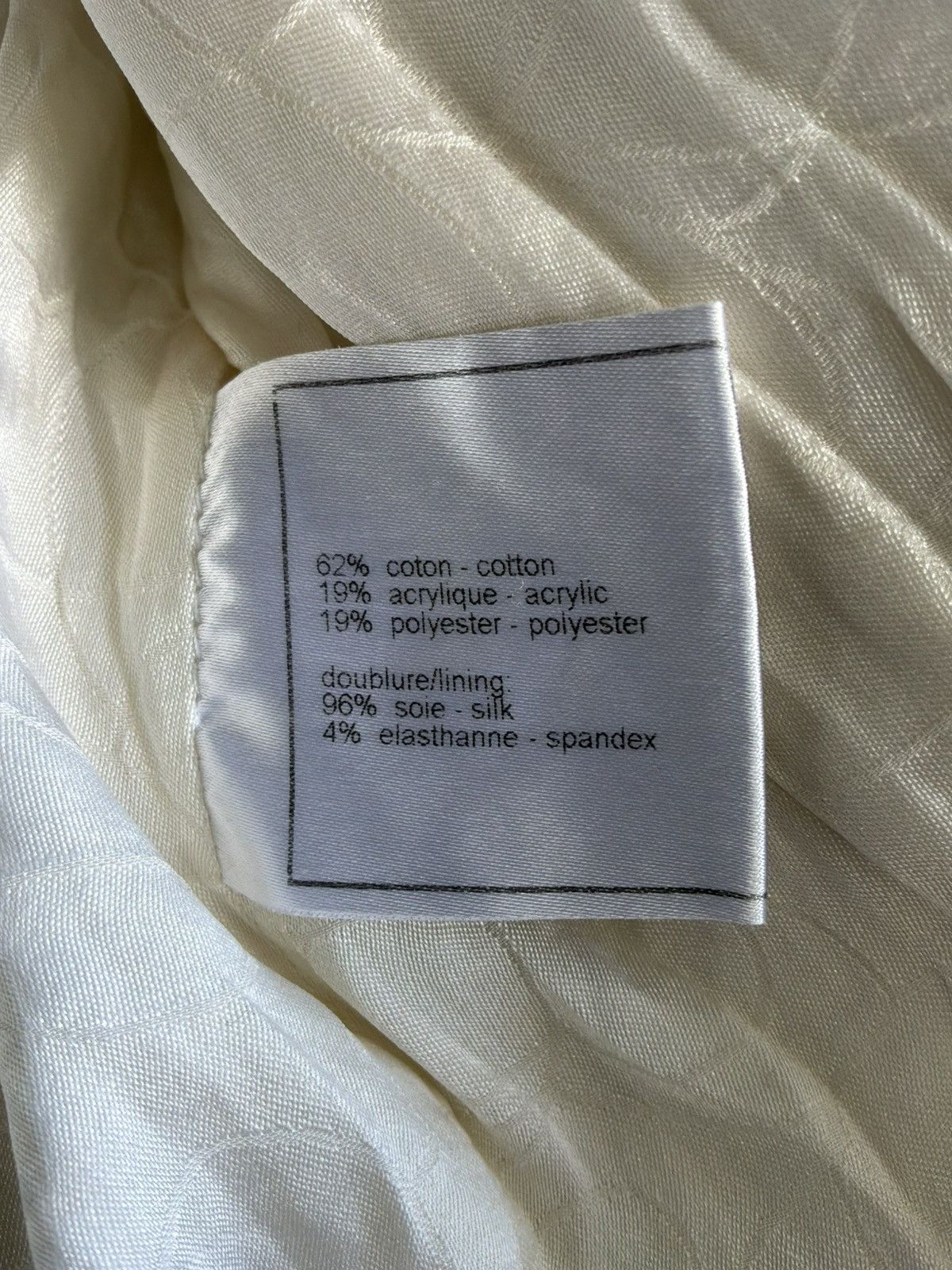 Chanel 2007 Chanel - White & Gold Tweed Blazer Size XL / US 12-14 / IT 48-50 - 13 Thumbnail