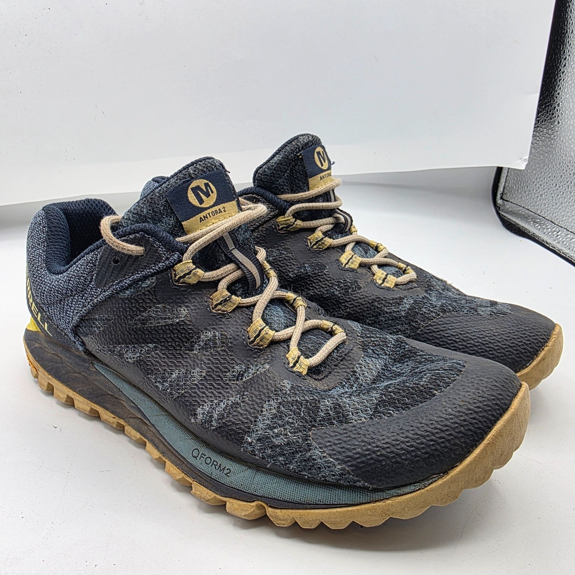 Merrell Merrell Antora 2 Womens Size 7 Gray Blue Yellow Trail Shoes Size US 7 / IT 37 - 1 Thumbnail