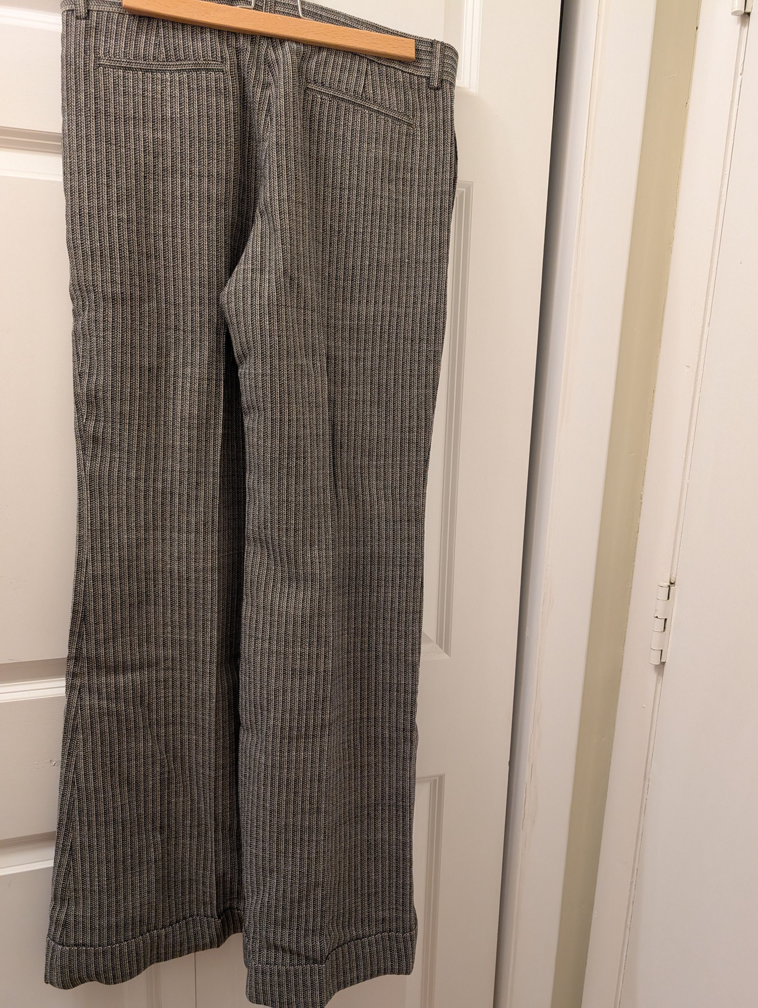 Acne Studios Acne Studios NWT Multicolored Wool-blend Flared Pants EU40 Size 30" / US 8 / IT 44 - 4 Thumbnail