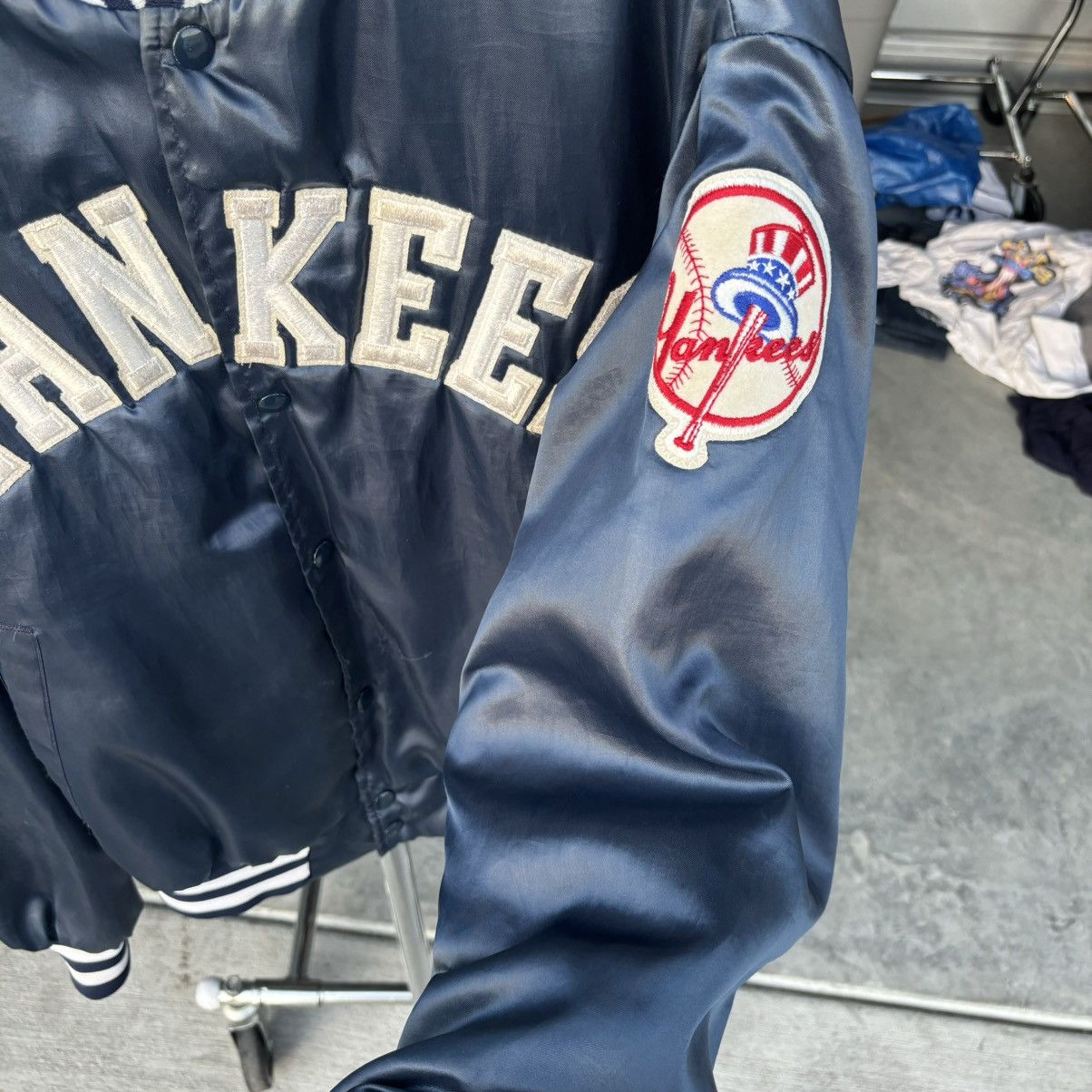 Starter 80s Yankees Swingsters Starter Satin Bomber Size US XL / EU 56 / 4 - 4 Thumbnail