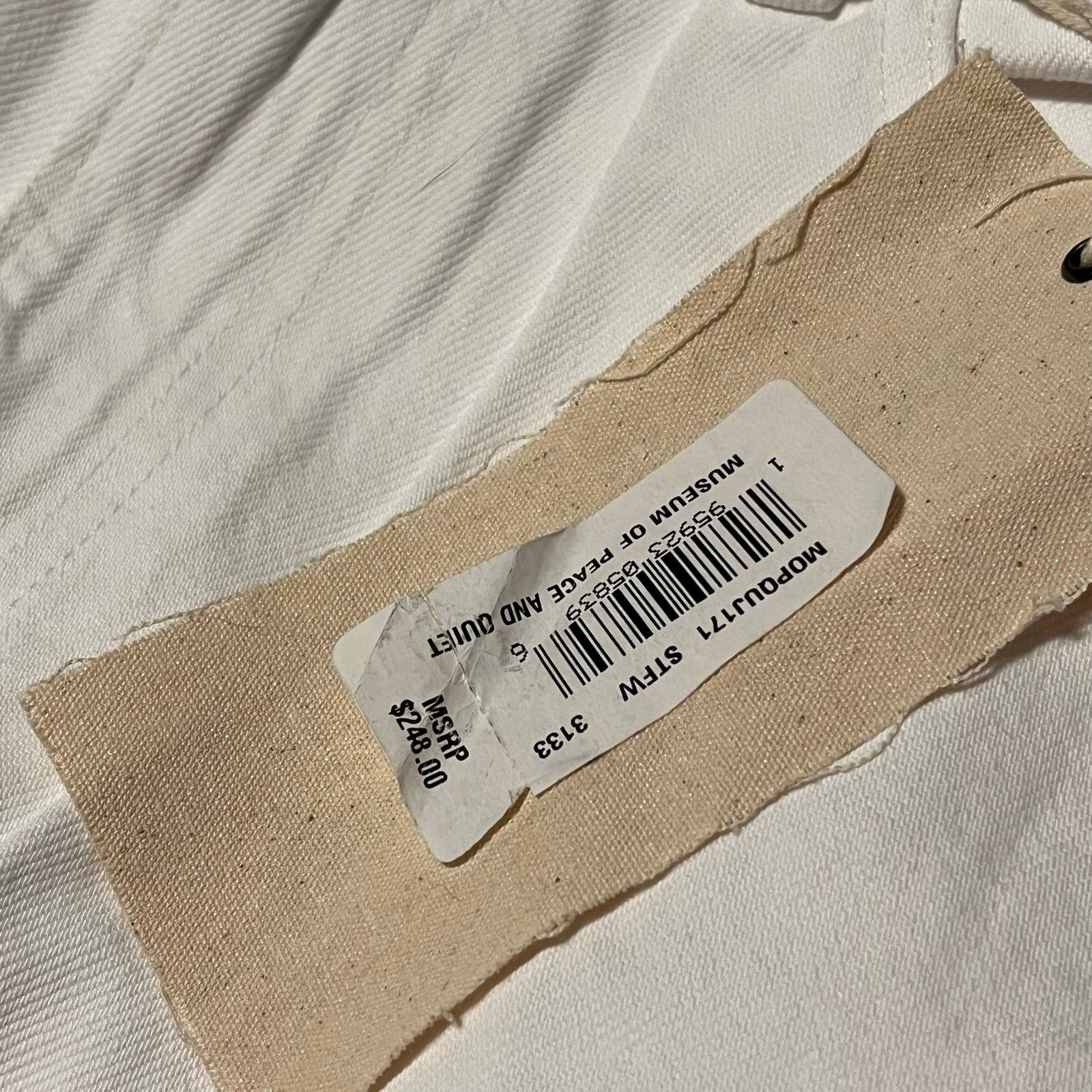Museum of Peace & Quiet •NWT• Museum of Peace & Quiet White FRAME Denim Pants • MoPQ Size US 32 / EU 48 - 8 Thumbnail