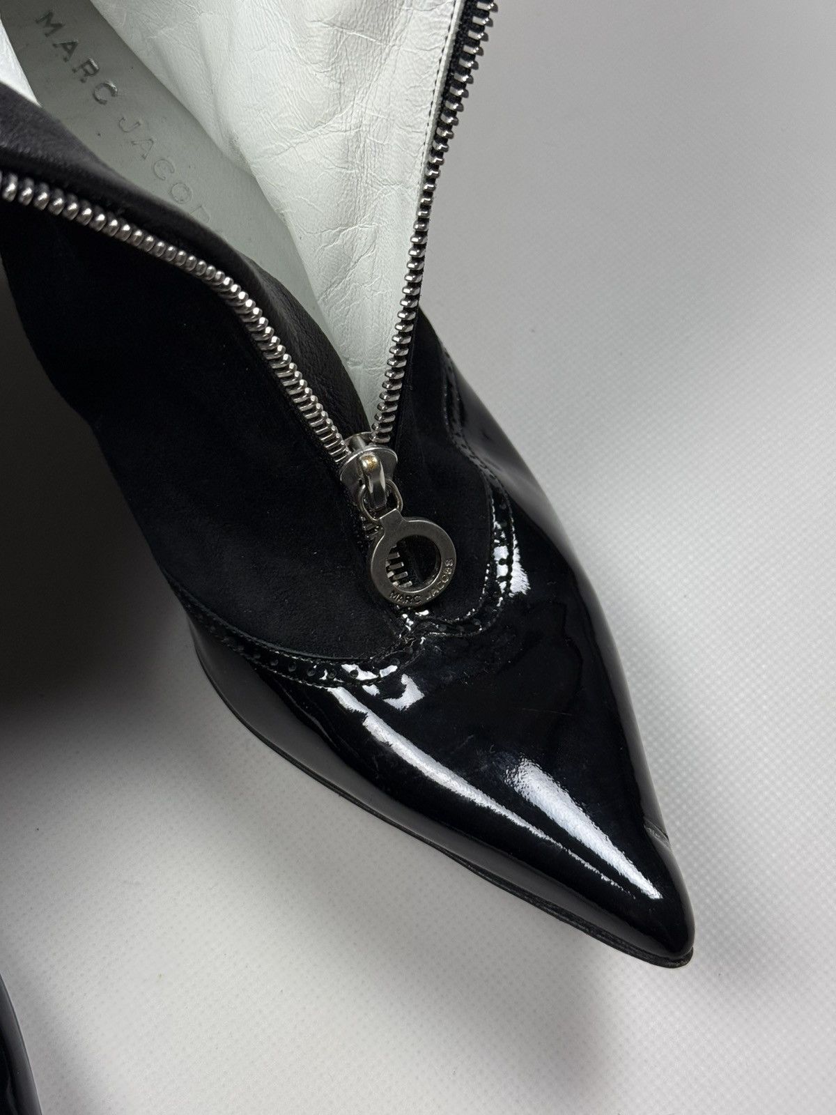 Marc Jacobs Marc Jacobs Heeled Full Zip Leather Suede Ankle Boots Shoes Size US 9.5 / IT 39.5 - 23 Thumbnail