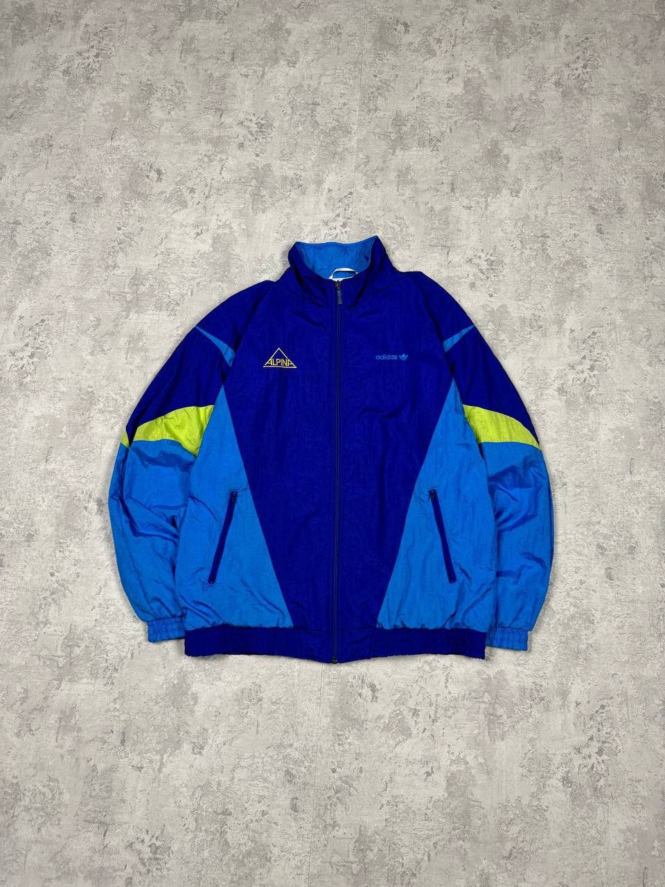 Adidas Vintage 90's Adidas ALPINA Full Tracksuit Nylon Blue Size US M / EU 48-50 / 2 - 4 Thumbnail