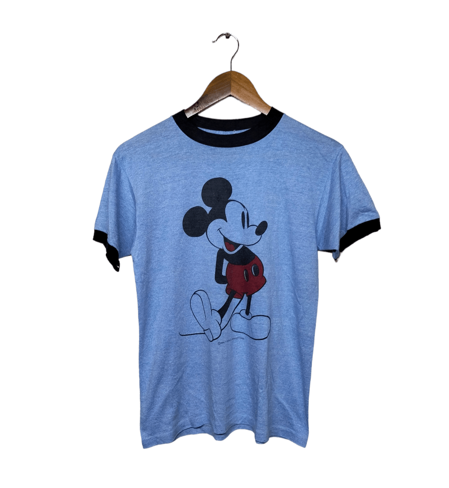 image of Disney x Mickey Mouse Vintage Mickey Mouse 80's in Blue, Men's (Size Small)