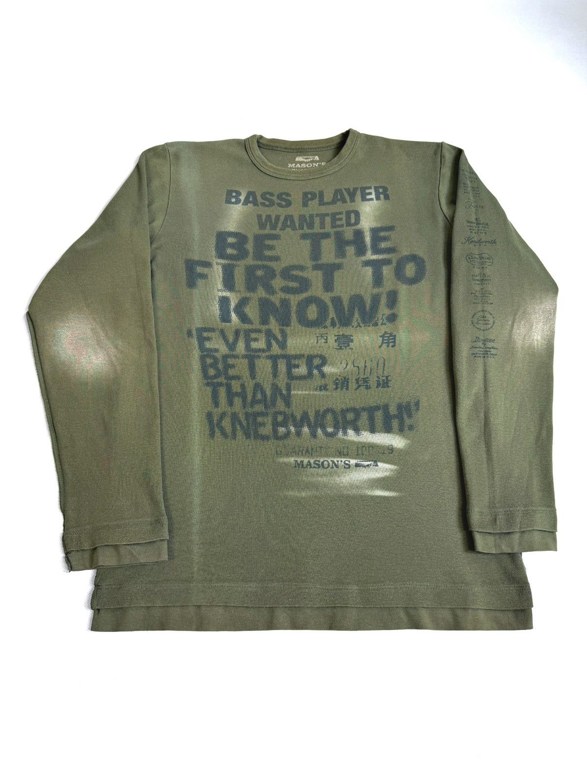Mason's Vintage Y2k Mason’s Grunge Japanese Long Sleeve Shirt Size US L / EU 52-54 / 3 - 7 Thumbnail
