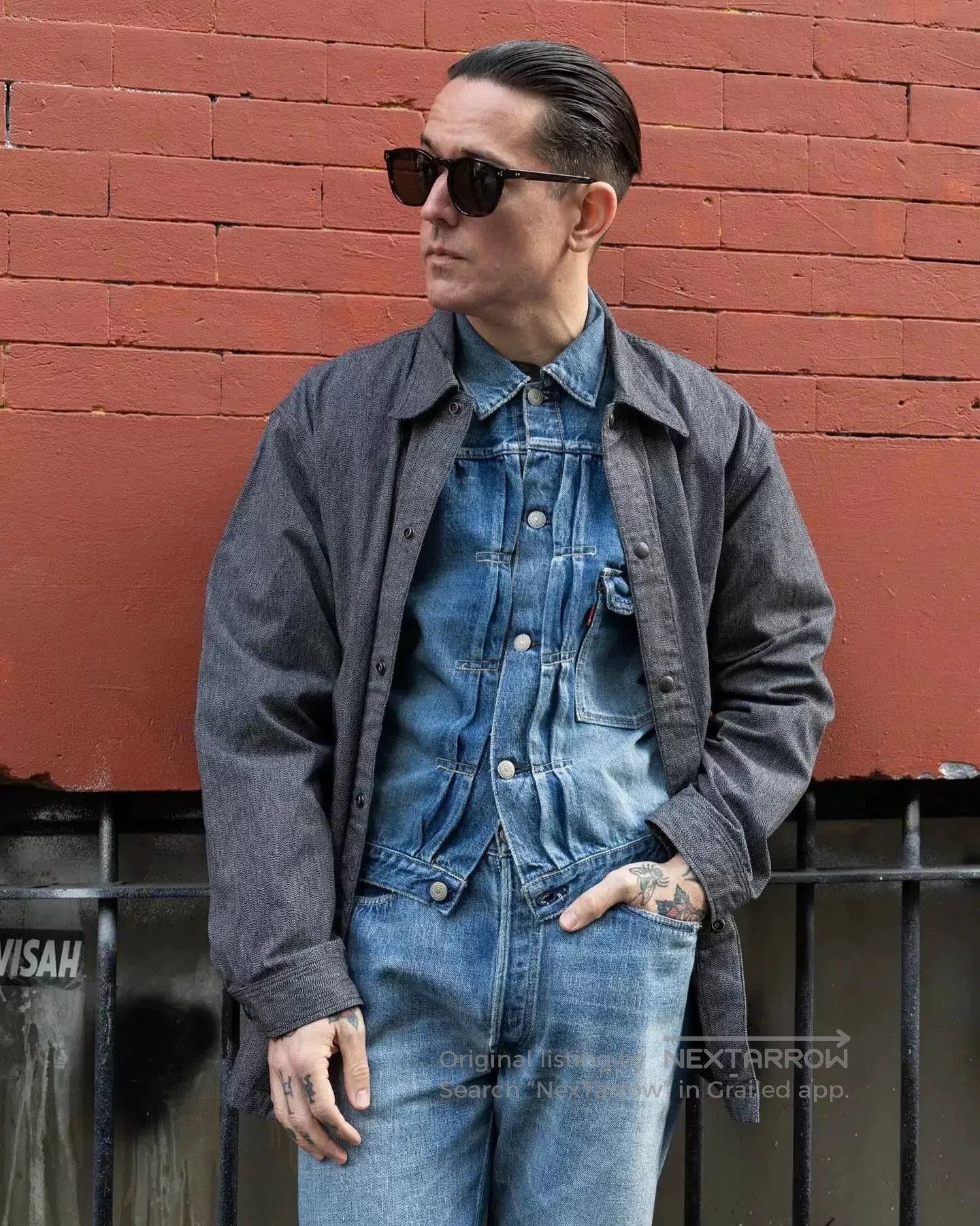 Full Count & Co. Classic Dartford Denim Jacket by FULLCOUNT. Size US M / EU 48-50 / 2 - 8 Thumbnail