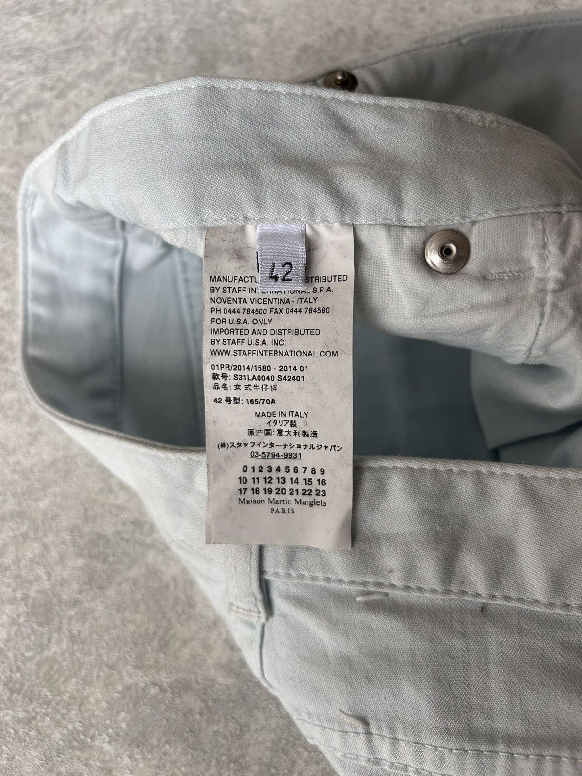 Maison Margiela SS14 Maison Martin Margiela Straight Skinny Fit Casual Pants Size US 32 / EU 48 - 6 Thumbnail
