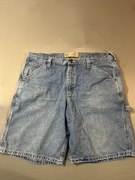 Vintage Y2K Distressed Levis Carpenter Shorts Size 34 Denim 