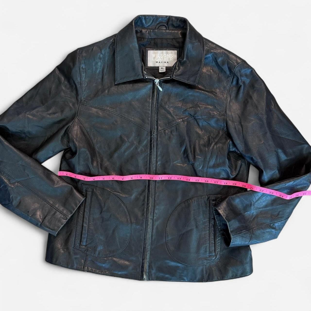 Other Wilson’s Leather Women's black blue Coats Size US 42 / EU 58 - 4 Thumbnail
