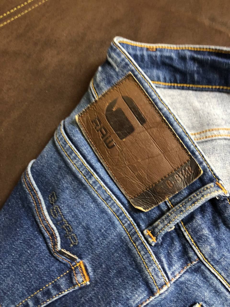 G-Star G-Star Raw 3301 Skinny Denim Mudwash Denim Jeans Size US 34 / EU 50 - 5 Thumbnail