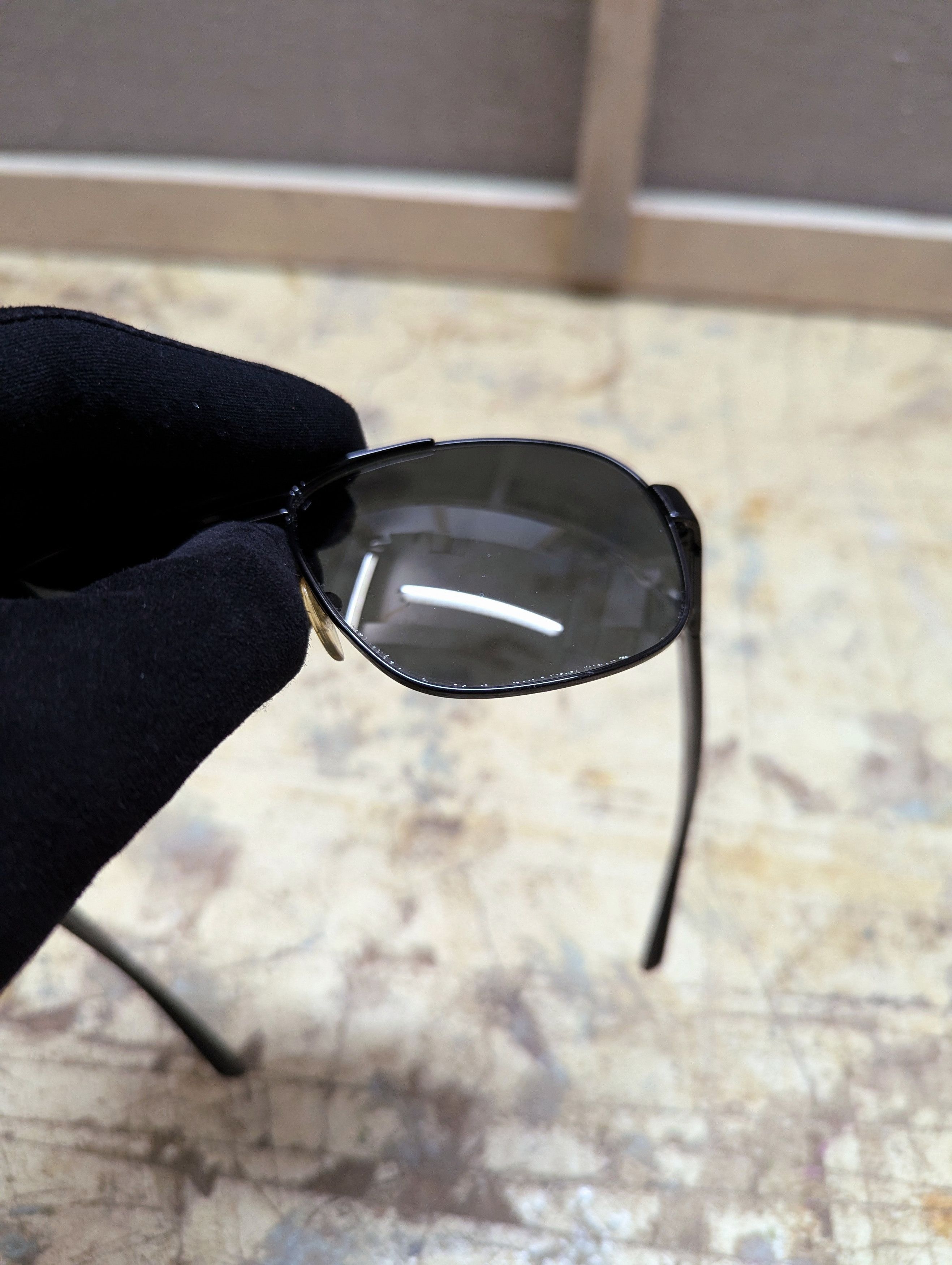 Prada 00s Prada Carbon Pattern Aviator Sunglasses Size ONE SIZE - 7 Thumbnail