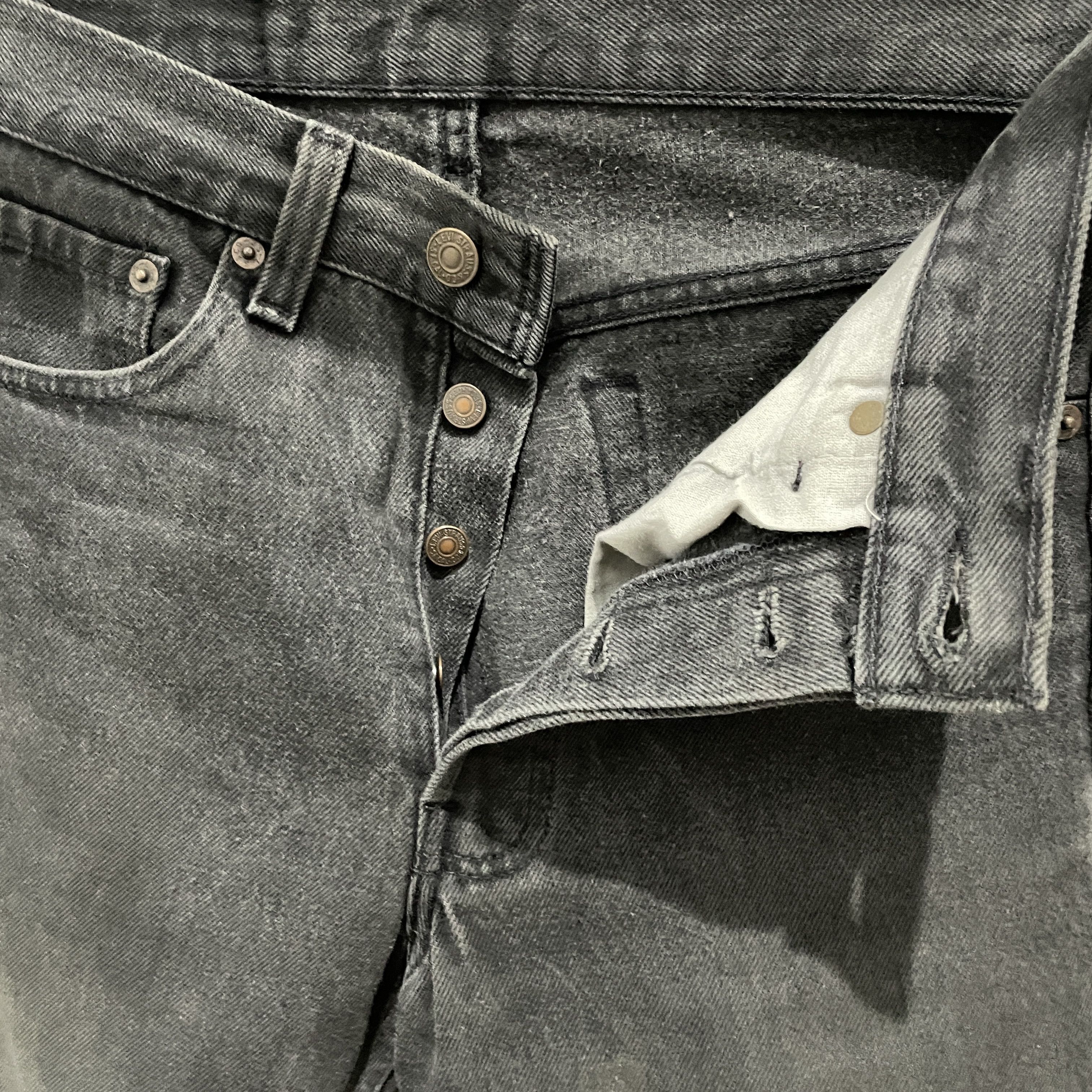 Rare Vintage 90s Faded Black Levi's 501