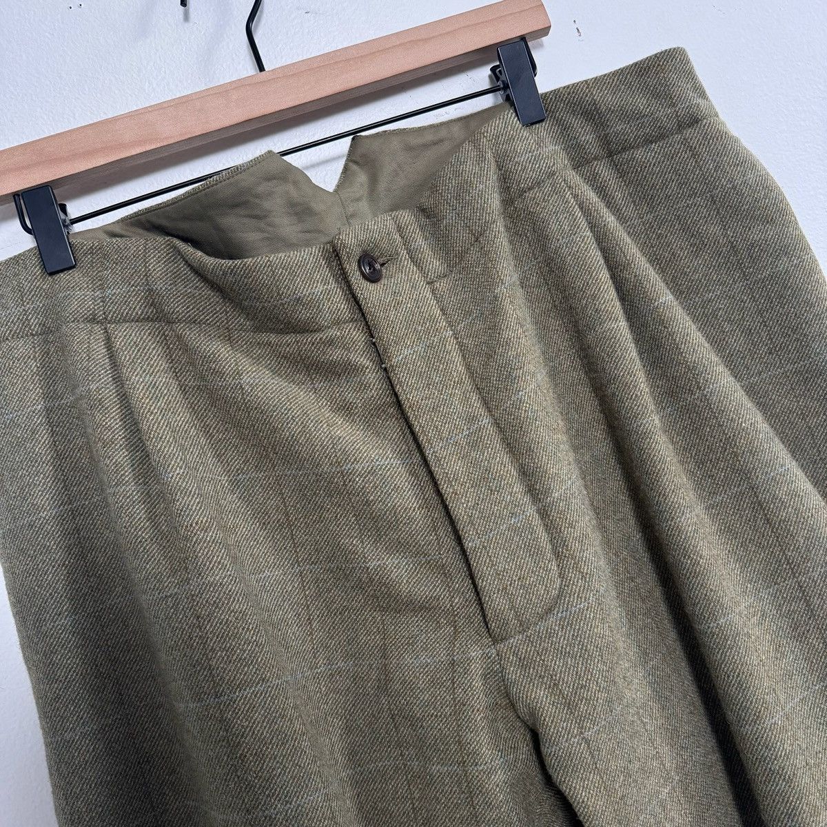 Maison Margiela Maison Margiela Green Padded Wool Trousers Size US 34 / EU 50 - 3 Thumbnail