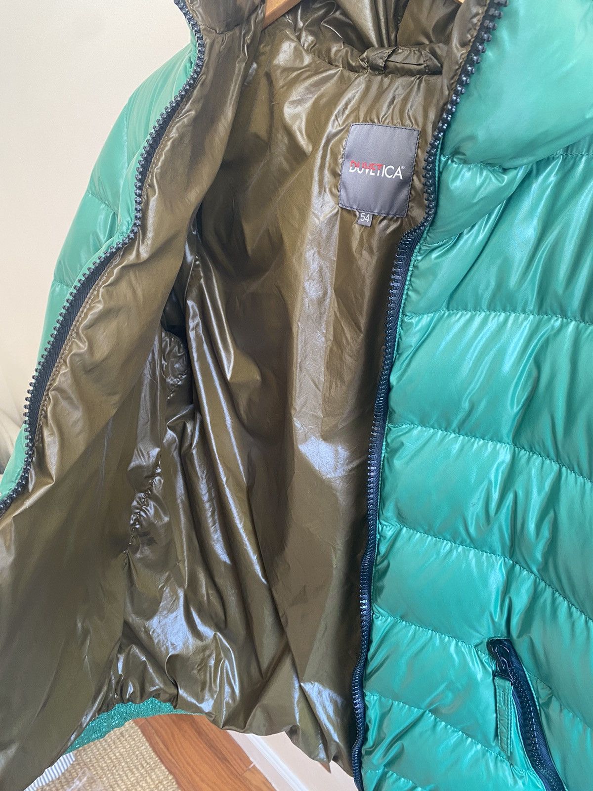 Duvetica Duvetica Full Zip Puffer Down Jacket Green Size US L / EU 52-54 / 3 - 7 Thumbnail