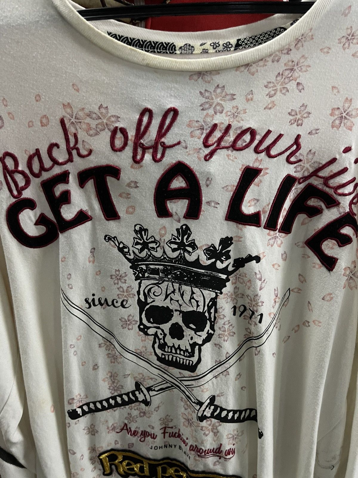 If Six Was Nine × Japanese Brand × Le Grande Bleu (L.G.B.) RARE red pepper skull tatto punk LGB Size US XL / EU 56 / 4 - 6 Thumbnail