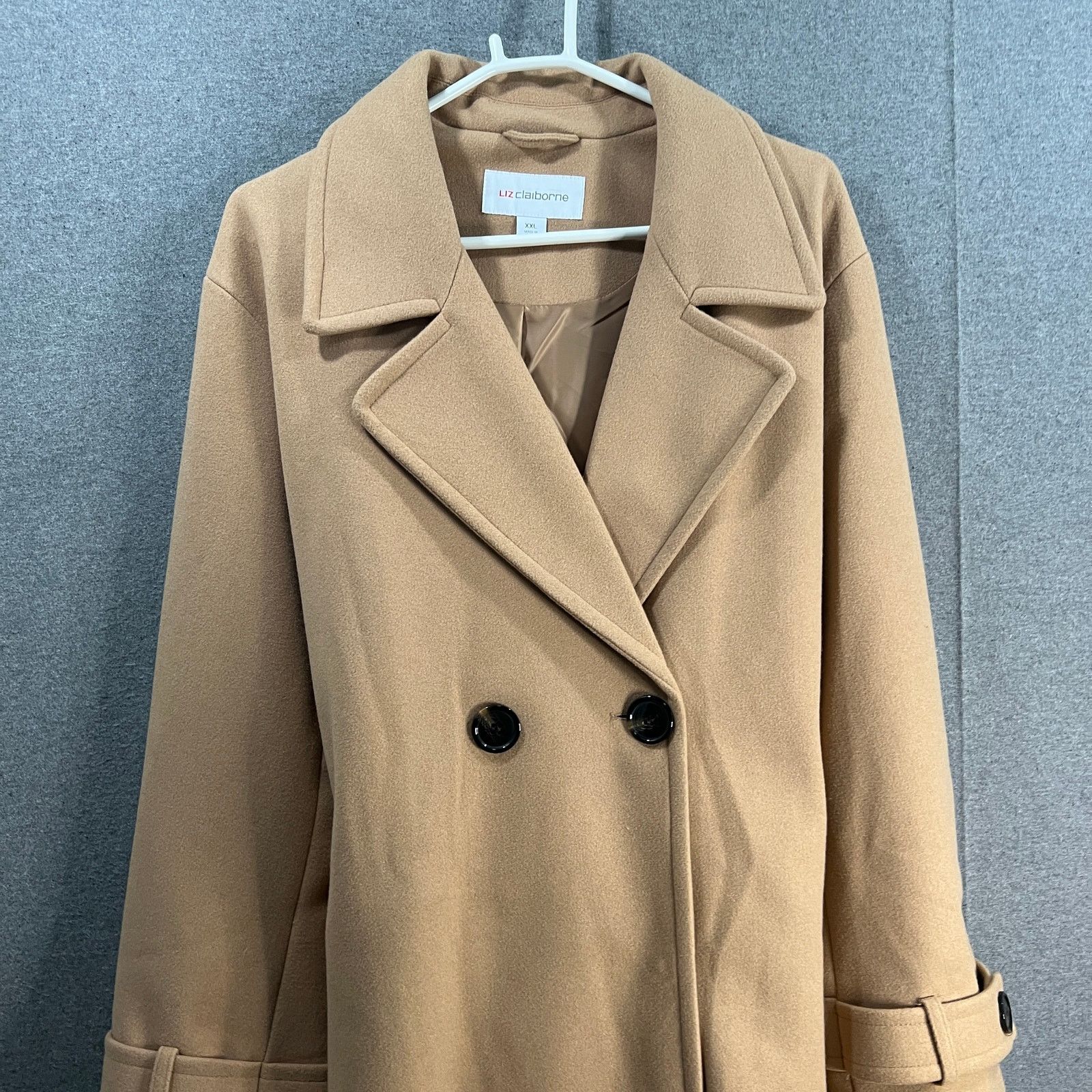 Other Liz Claiborne Belted Midweight Womens Plus Peacoat French Size XXL / US 16-18 / IT 52-54 - 12 Thumbnail