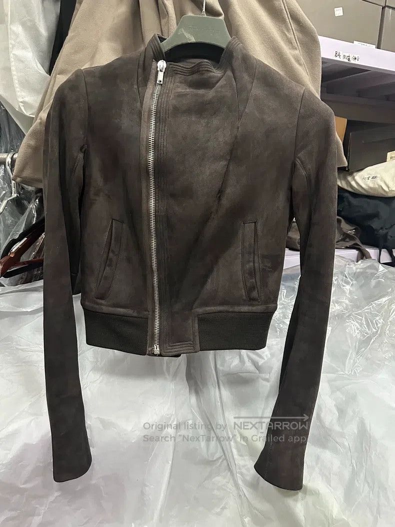 Rick Owens RICK OWENS Brown suede fur-lined coat Size US S / EU 44-46 / 1 - 1 Thumbnail