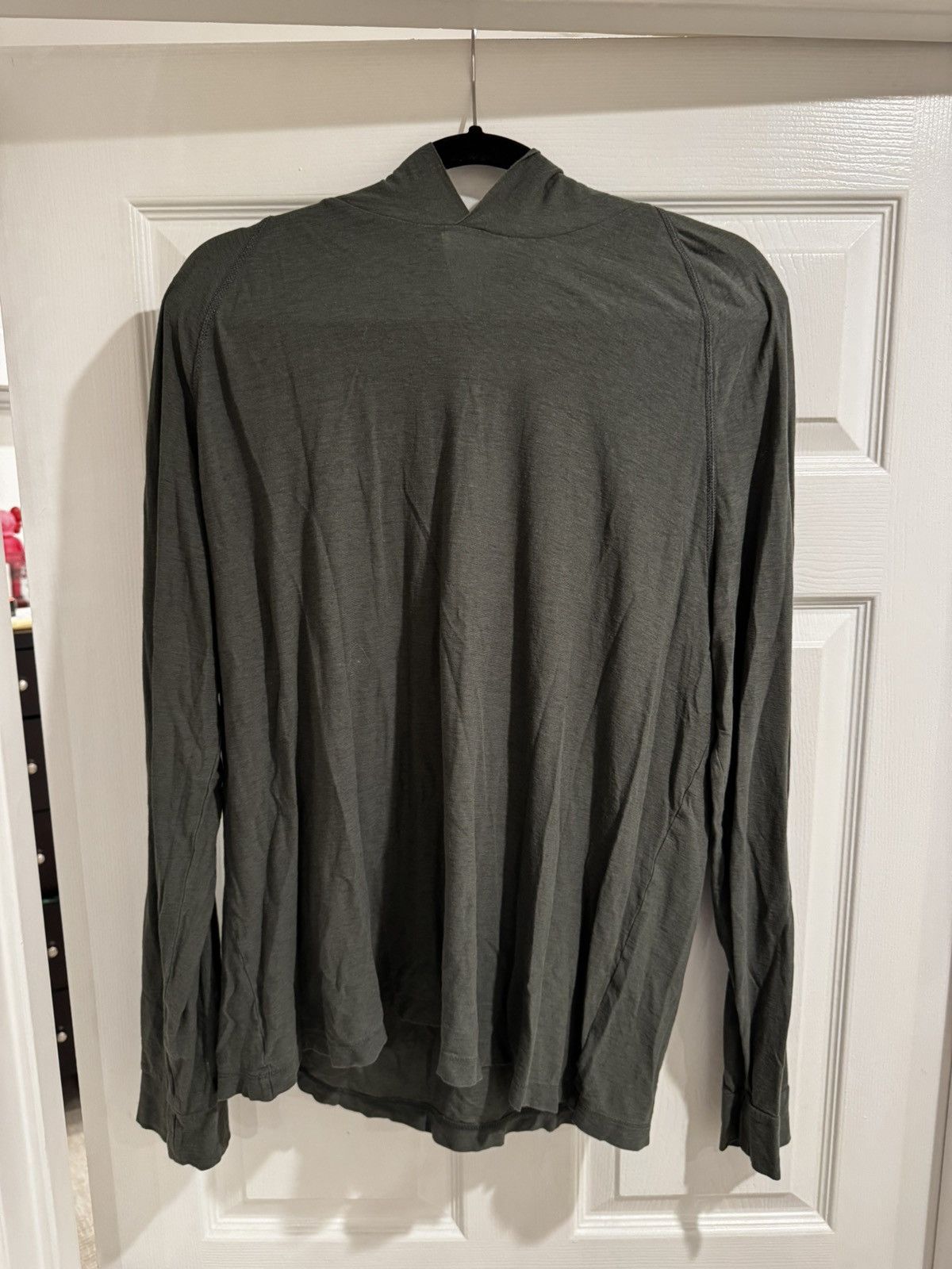 James Perse James Perse Hooded Long Sleeve Hoodie – Olive - XL/Size 4 Size US XL / EU 56 / 4 - 1 Thumbnail
