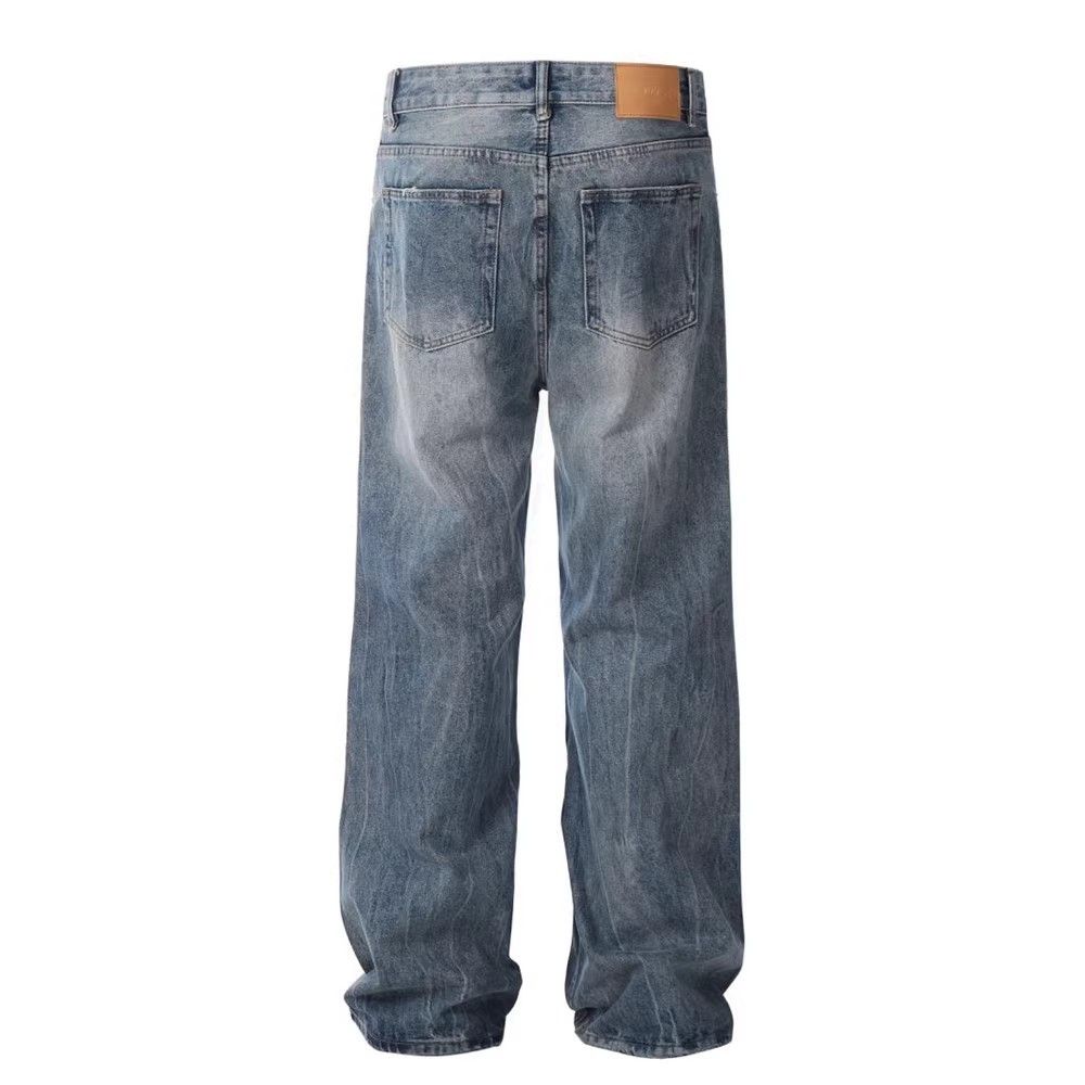 Japanese Brand × Jean Men's oversize vintage washed distressed wide-leg jeans Size US 32 / EU 48 - 2 Thumbnail