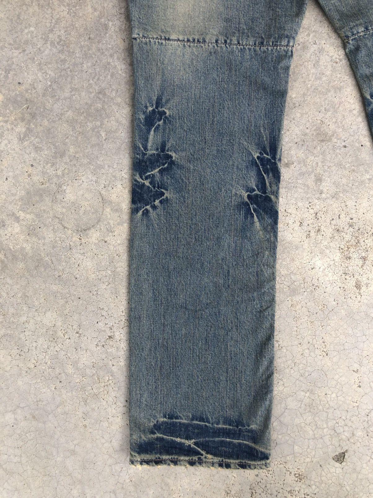 PPFM Japanese PPFM Double Waist Distressed Jeans Size US 35 - 11 Thumbnail
