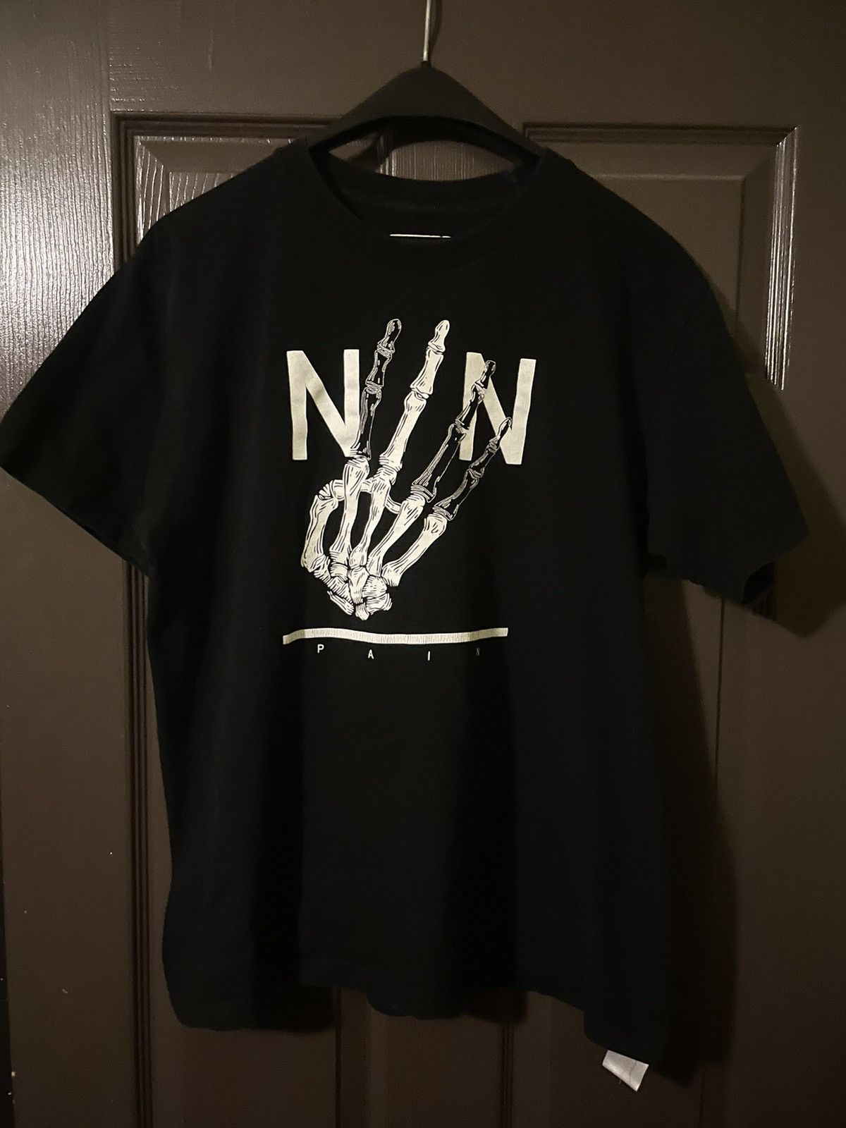 image of Number N Ine Number (N)Ine Pain Tee in Black, Men's (Size Medium)