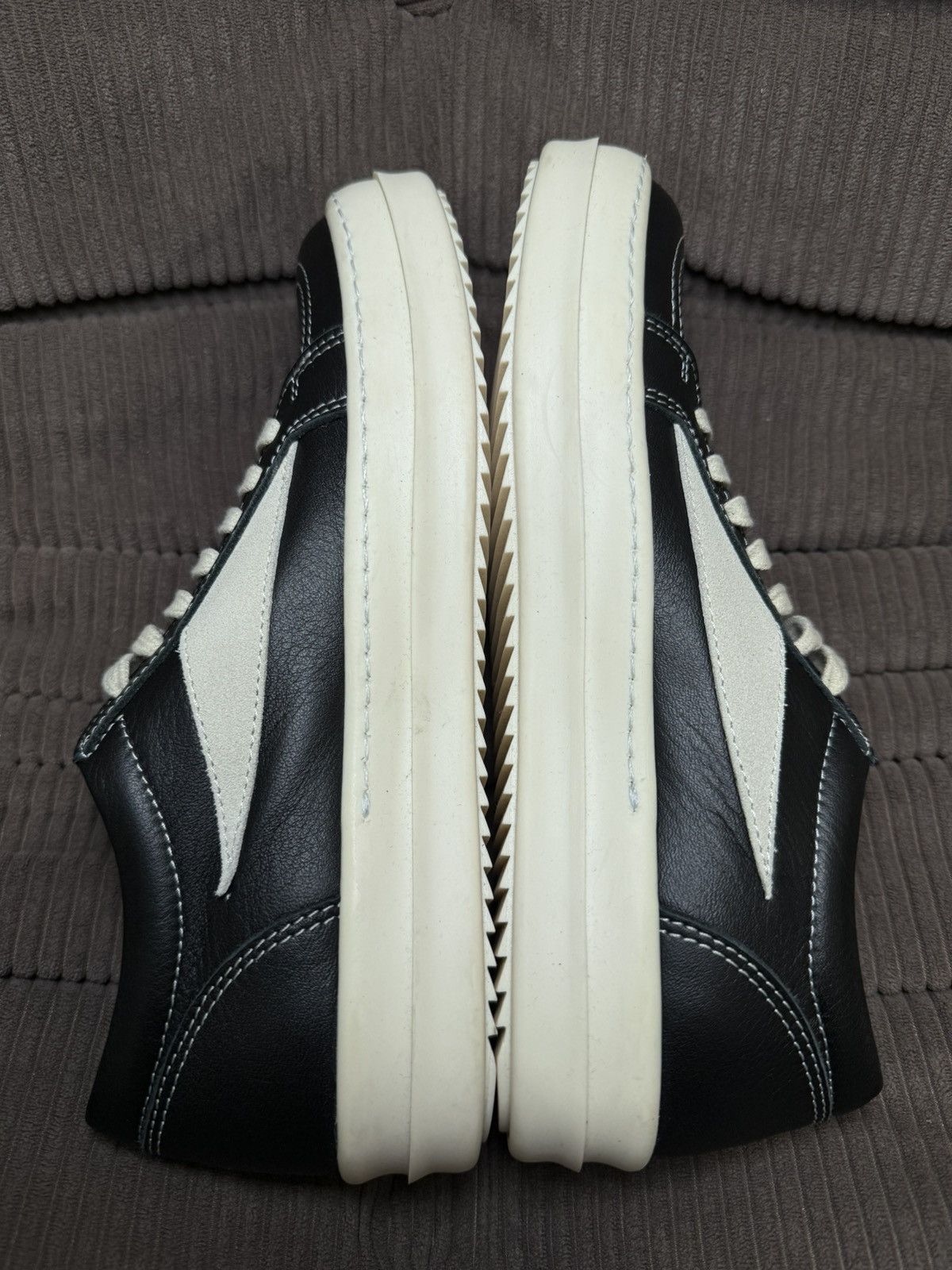Rick Owens Rick Ownes Leather Strobe Sneakers Size US 5 / IT 35 - 6 Thumbnail