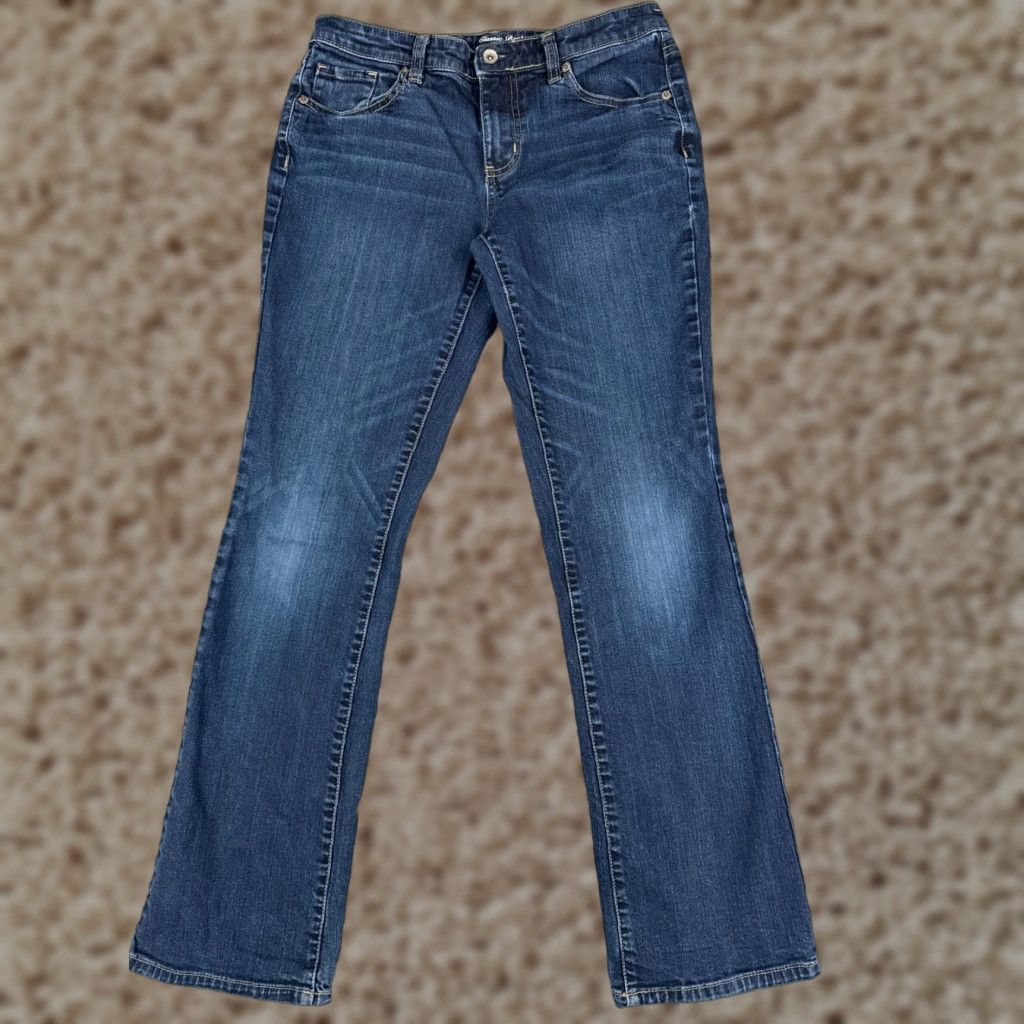 Merona Merona Jeans Women 6 Blue Denim Bootcut Adult Regular 28x30 Cotton Blend Mid Rise 30 In Inseam Vintage No Mens Women Girls Size 28" / US 6 / IT 42 - 1 Thumbnail