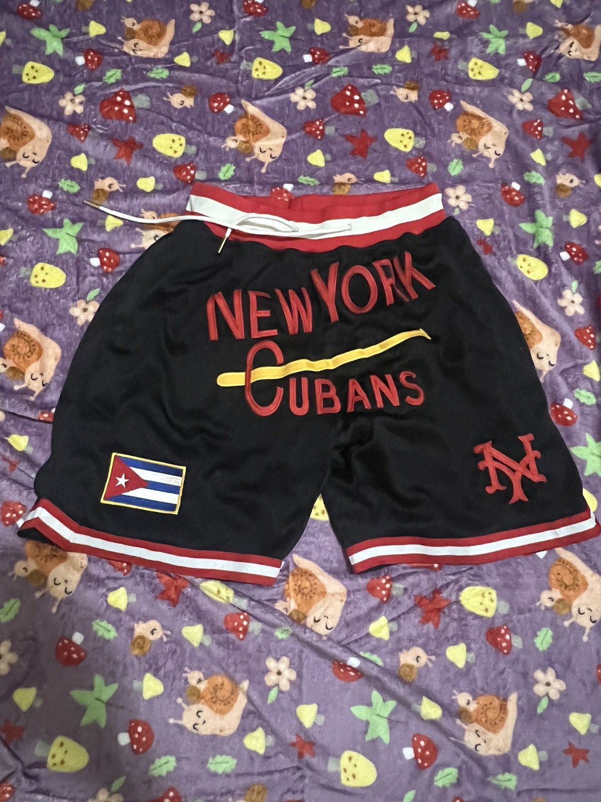 image of New York Cuban Baseball Shorts in Black, Men's (Size 30)