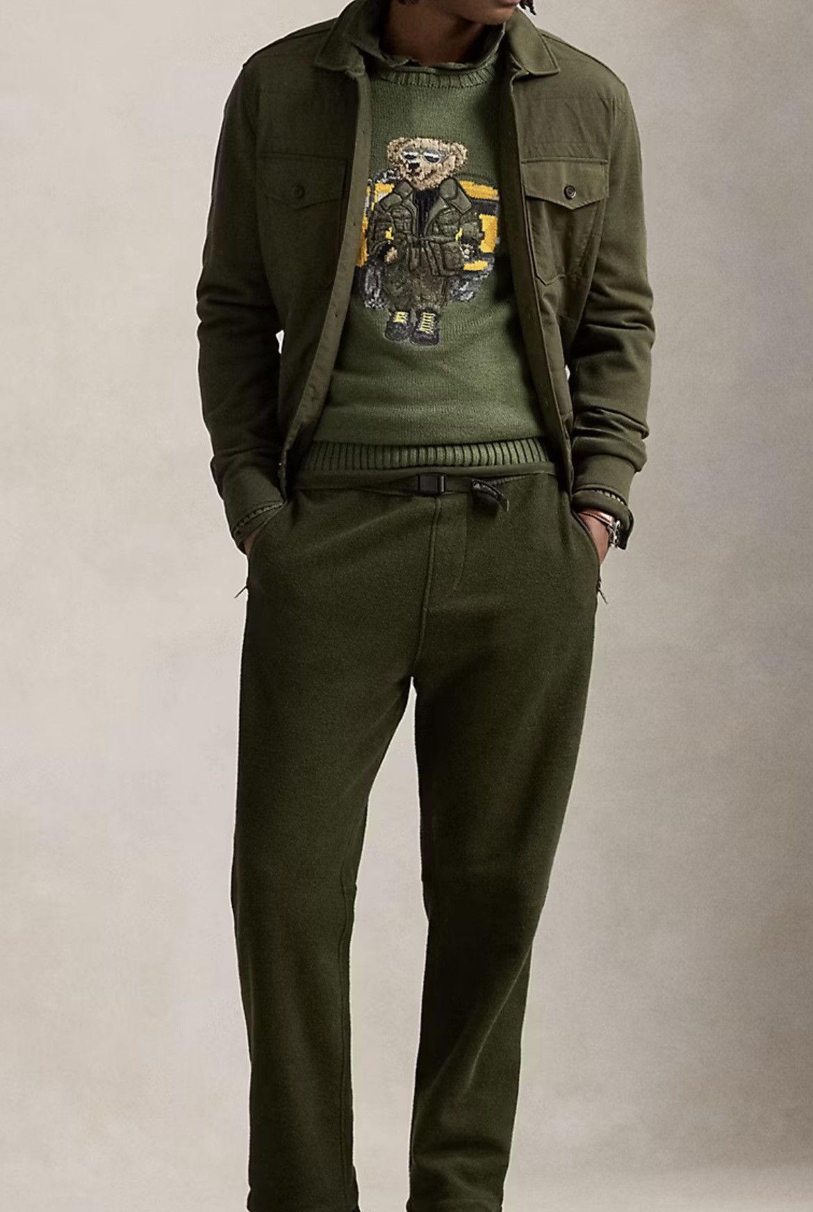 Polo Ralph Lauren RARE NWT Polo Ralph Lauren Camo Defender Bear Sweater Hummer Size US M / EU 48-50 / 2 - 4 Thumbnail