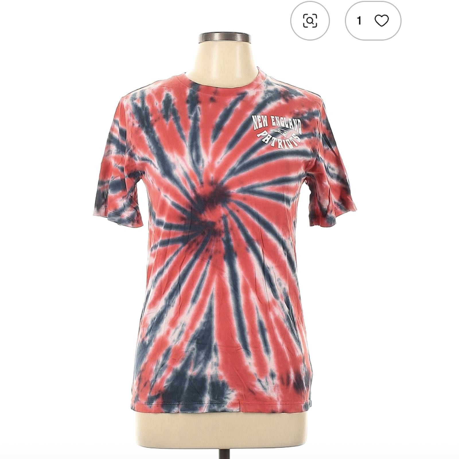 NFL New England Patriots Tie-Dye Short Sleeve T-Shirt Size L Size US L / EU 52-54 / 3 - 1 Thumbnail