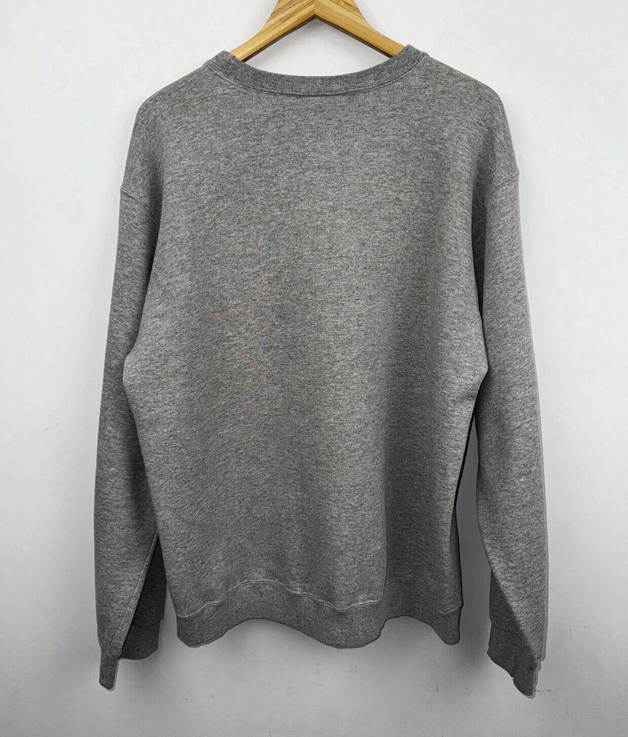 Nike Vintage Nike 90s Big Swoosh Tag Heather Grey Crewneck L Size US 34 / EU 50 - 2 Thumbnail
