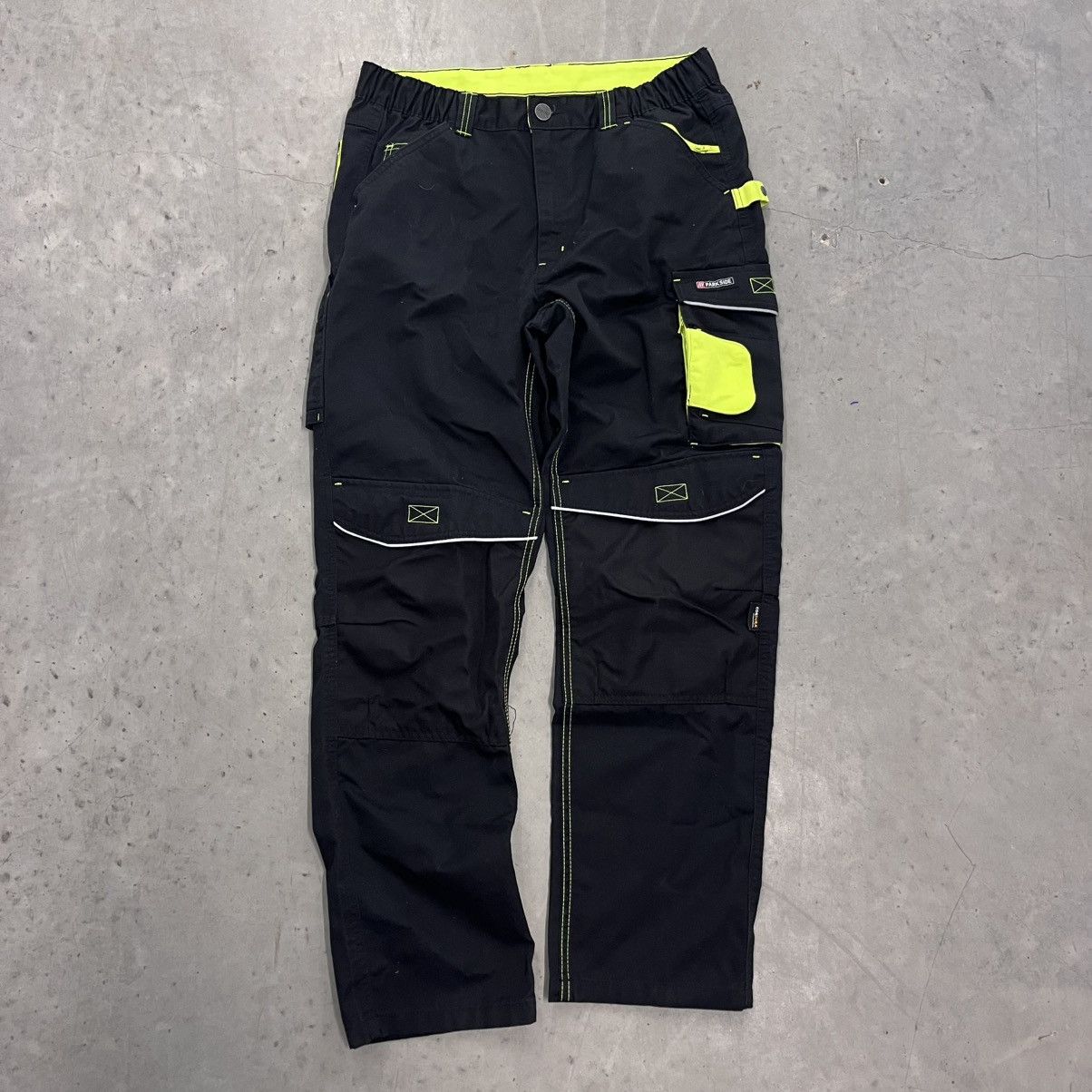 Tripp NYC × Vintage CRAZY Y2K Motor Cross RAVE style Party Pants Baggy Neon 36 Size US 36 / EU 52 - 1 Thumbnail