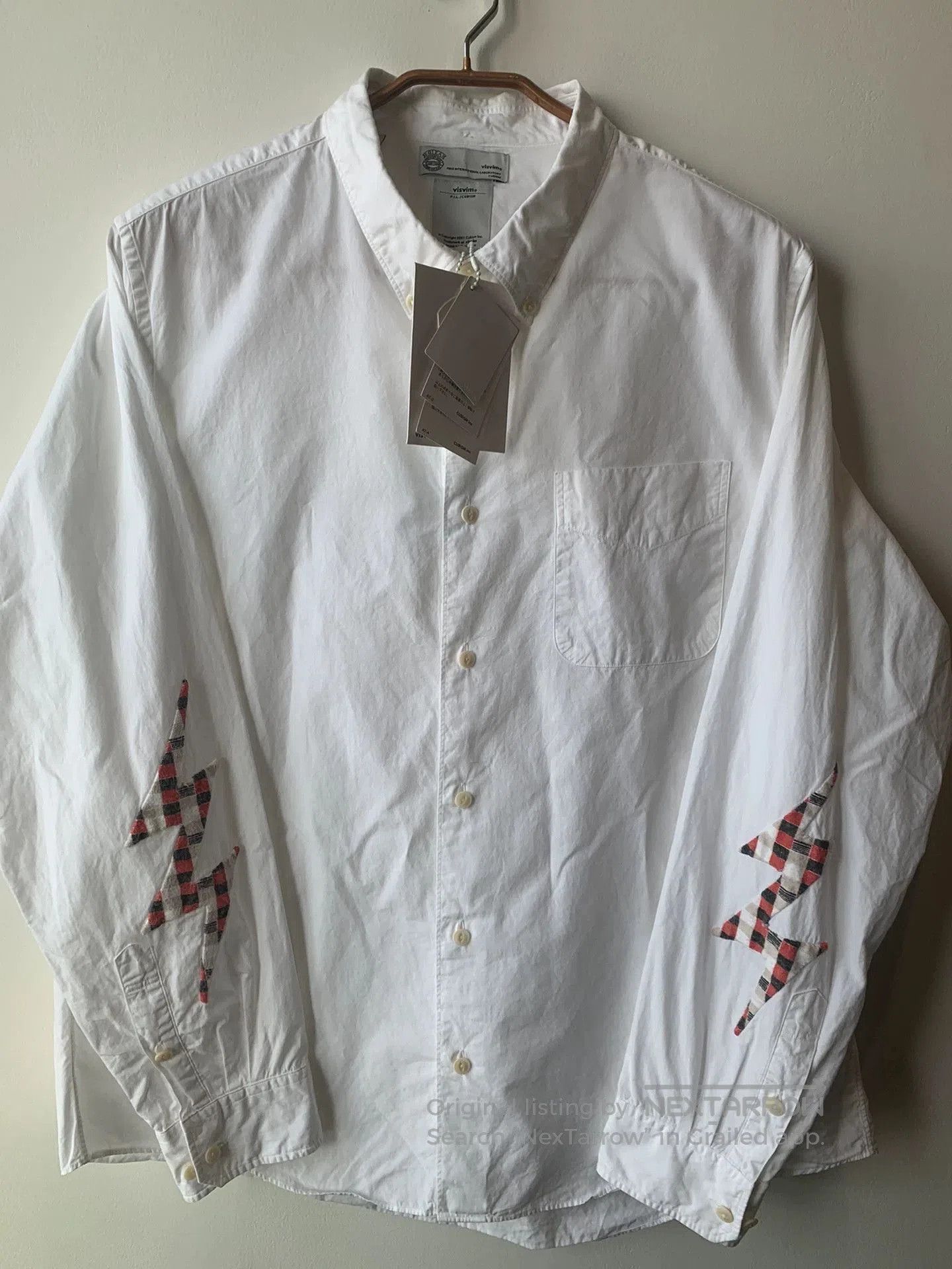 visvim Lightning Sleeve White Shirt.