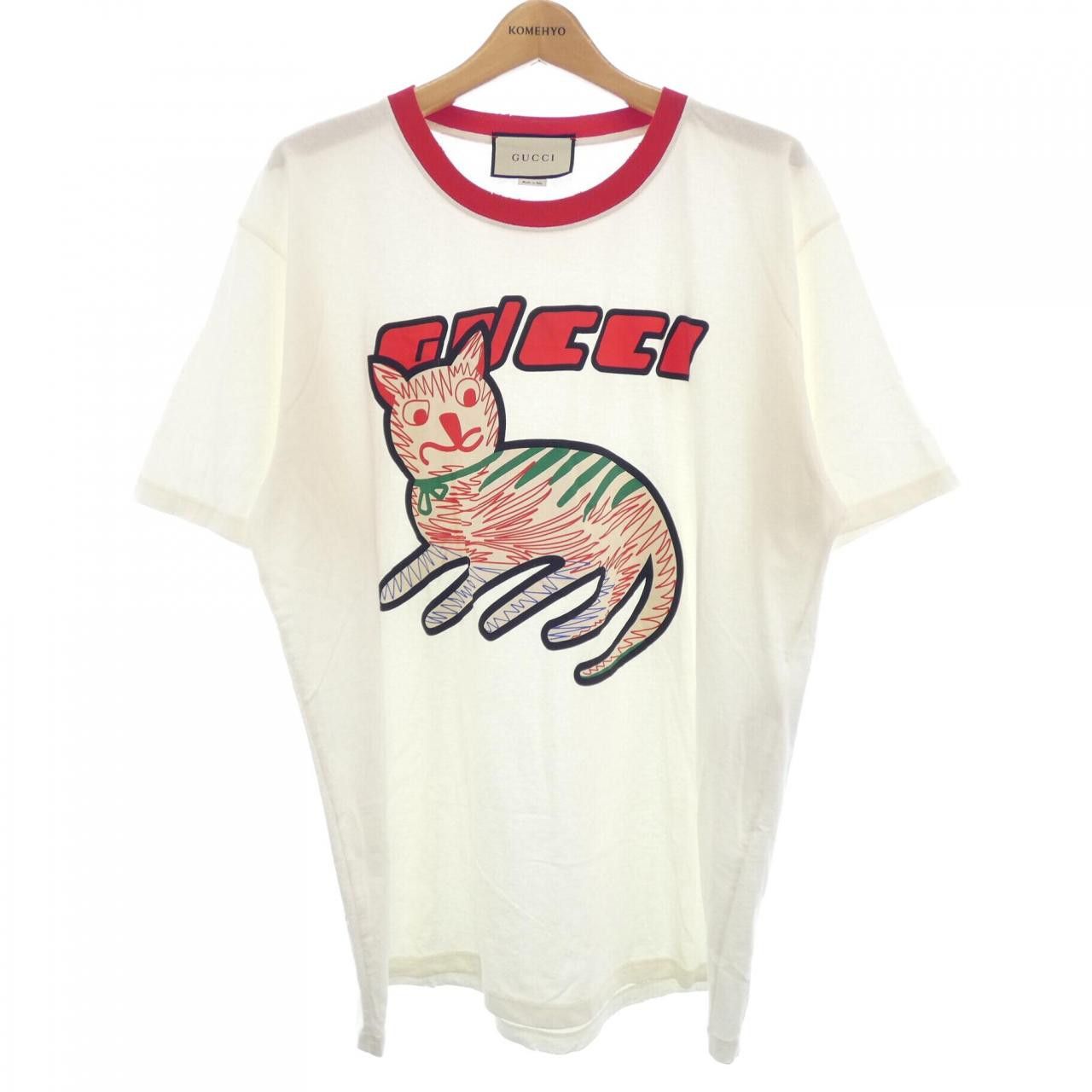 Gucci Gucci Gucci T-shirt T-shirt Cotton T-Shirts 616036 XJCVU DUTY FREE for USA Size ONE SIZE - 1 Thumbnail