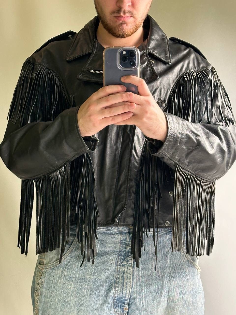 Schott 🔥Archive 90s Item Schott Perfecto 618 Fringe Leather Jacket🇱🇷 Size US M / EU 48-50 / 2 - 5 Thumbnail
