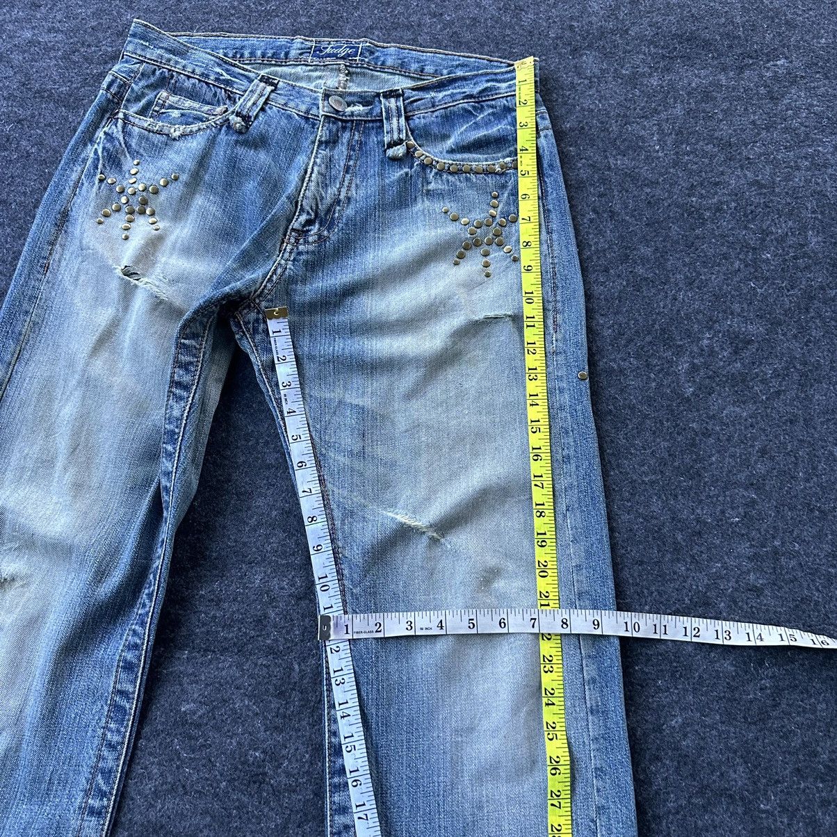 Japanese Brand Fudge Regular Distressed Denim W33 D653 Size US 33 - 7 Thumbnail