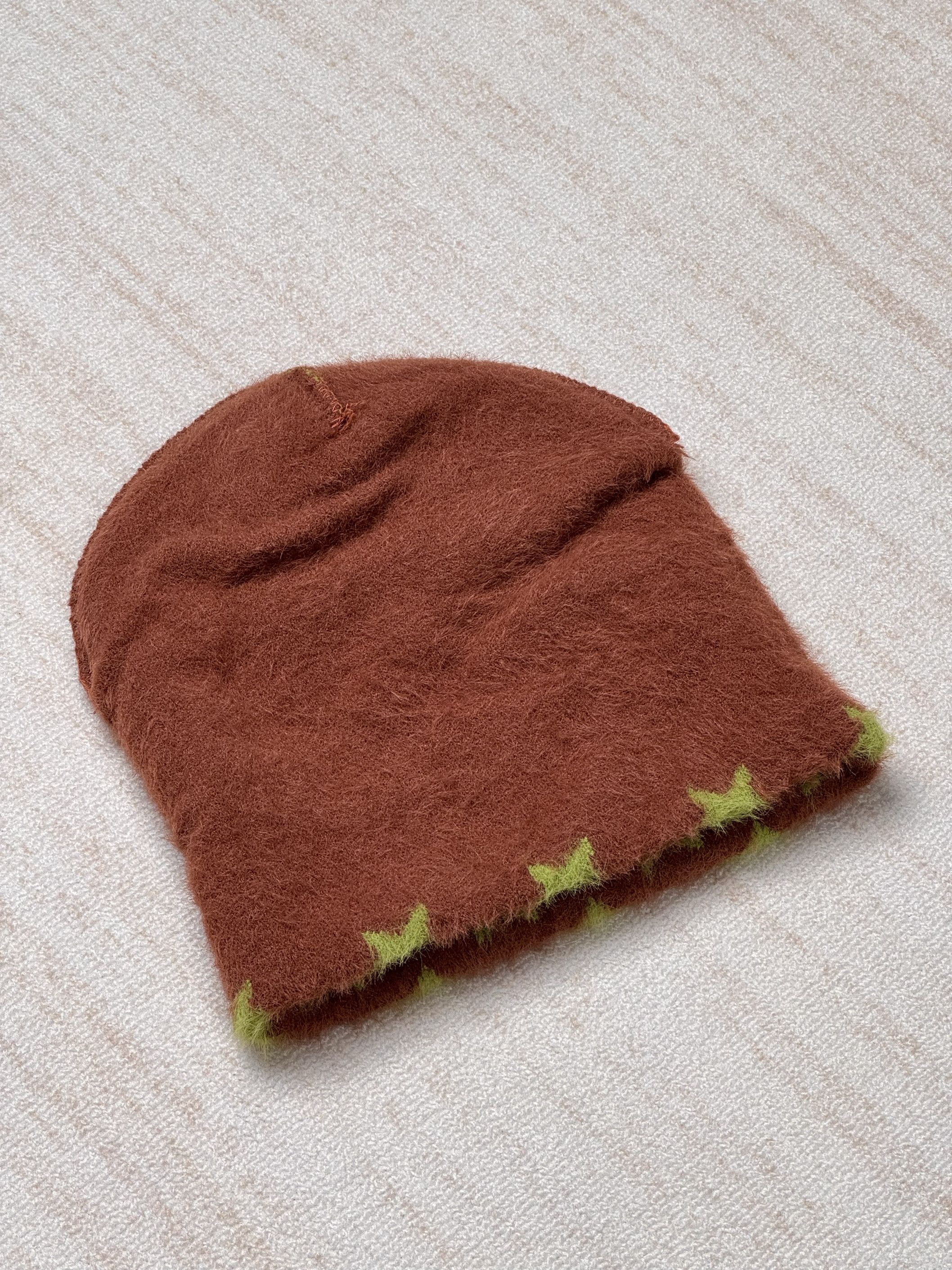 SSUR SAMPLE* Green and Brown Star Beanie Size ONE SIZE - 5 Thumbnail