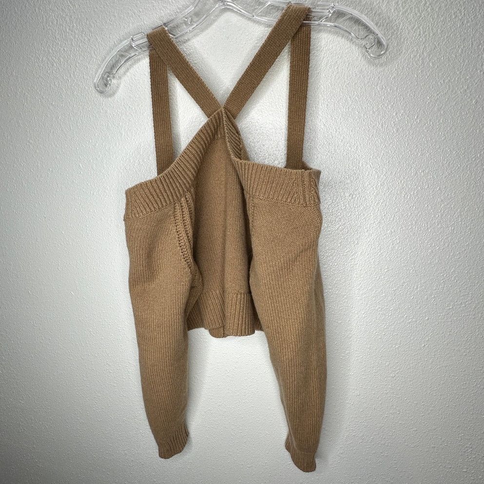 INTERMIX Intermix Beige Rumi Cold Shoulder V-Neck Button Cardigan P Size S / US 4 / IT 40 - 13 Thumbnail