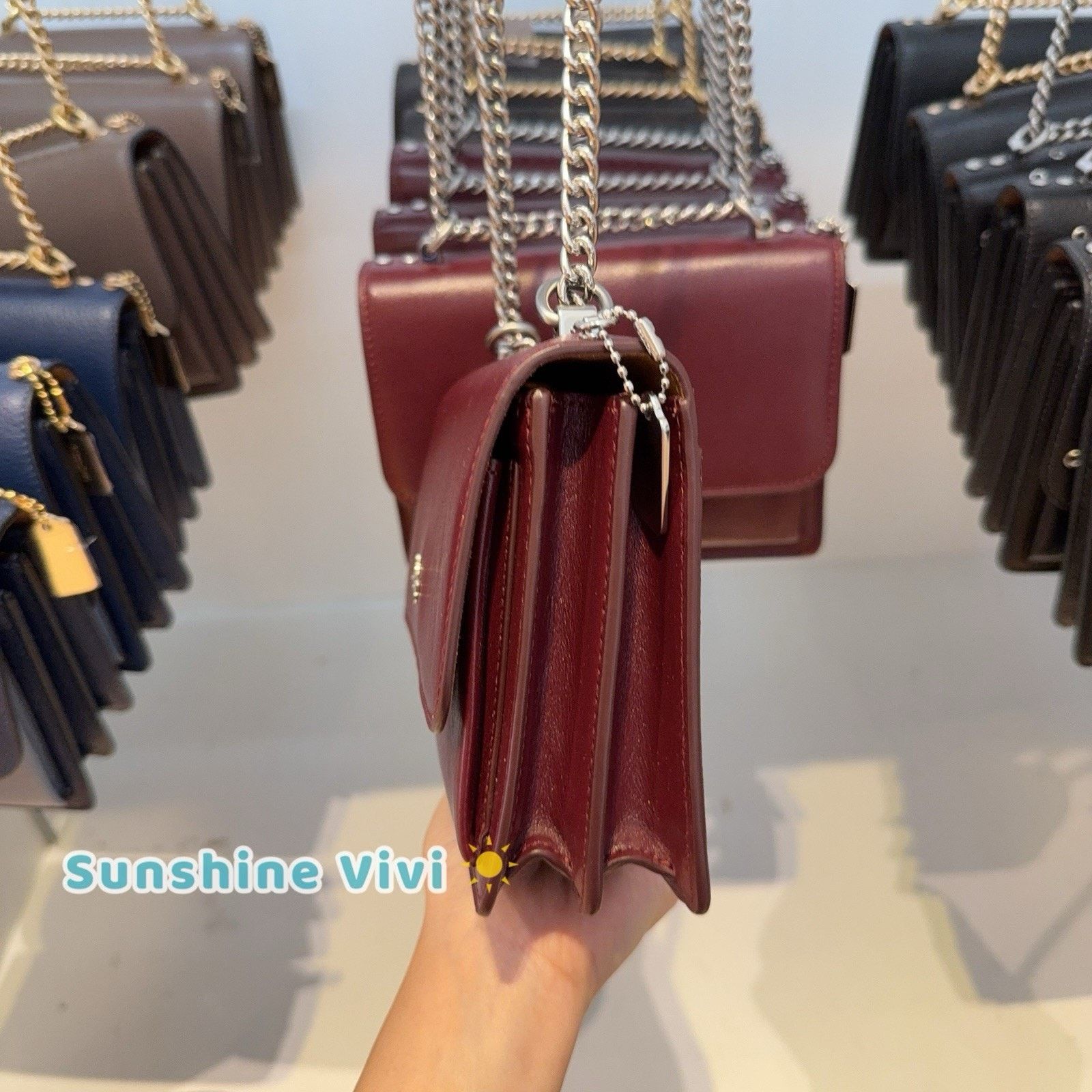 Coach NWT Coach Mini Klare Crossbody Bag CCE89 Leather DARK WINE Size ONE SIZE - 3 Thumbnail