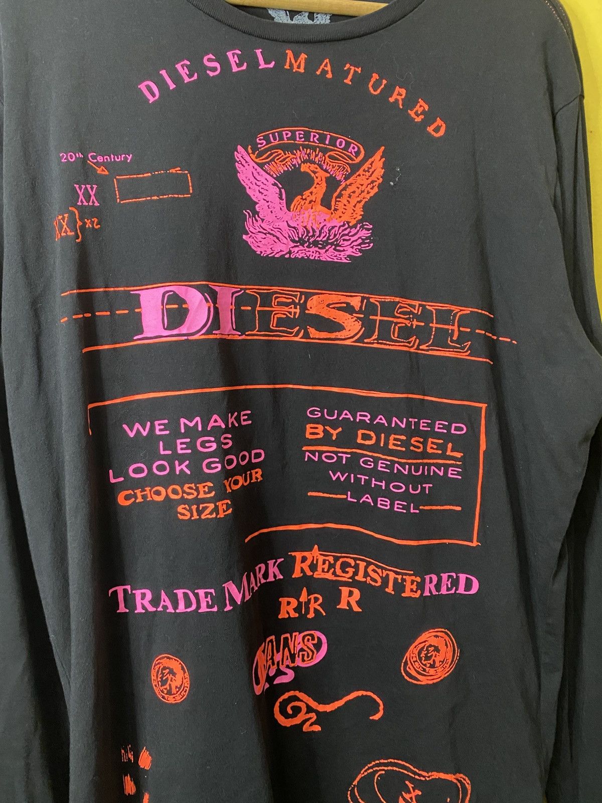 Other Diesel Long Sleeve Tee Soft Fabric Crewneck Size US L / EU 52-54 / 3 - 4 Thumbnail