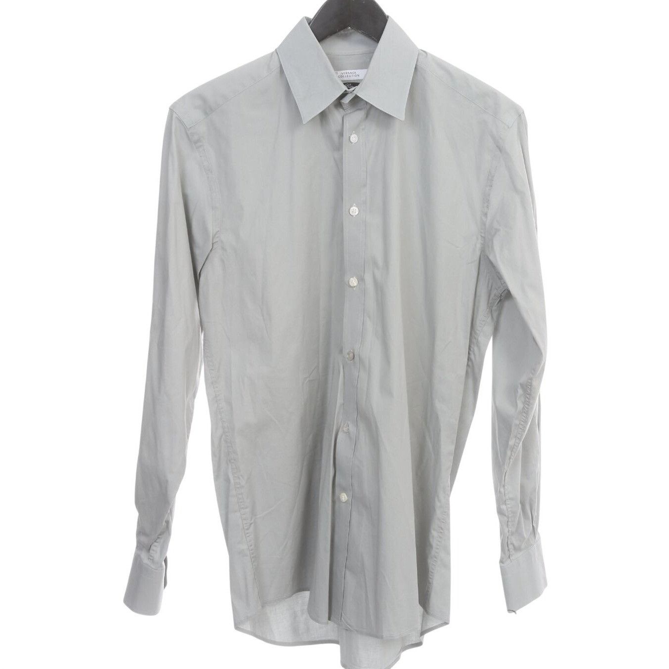Versace Versace Collection City Fit Smoke Grey Long Sleeve Button Do Size US S / EU 44-46 / 1 - 1 Thumbnail
