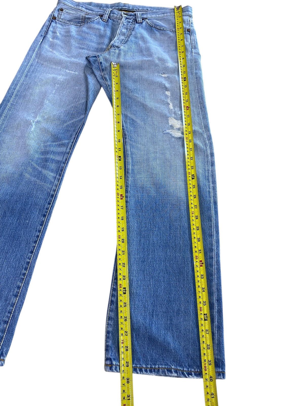 Japanese Brand Japanese Brand Light Wash Style Ripped Straight Leg Jeans Size US 33 - 8 Thumbnail