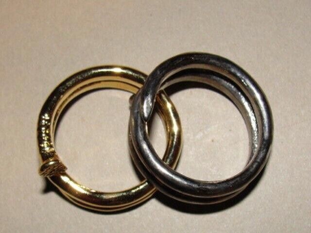 Designer Antiqued Sterling Silver Nail Ring Alberto Juan Size ONE SIZE - 5 Thumbnail