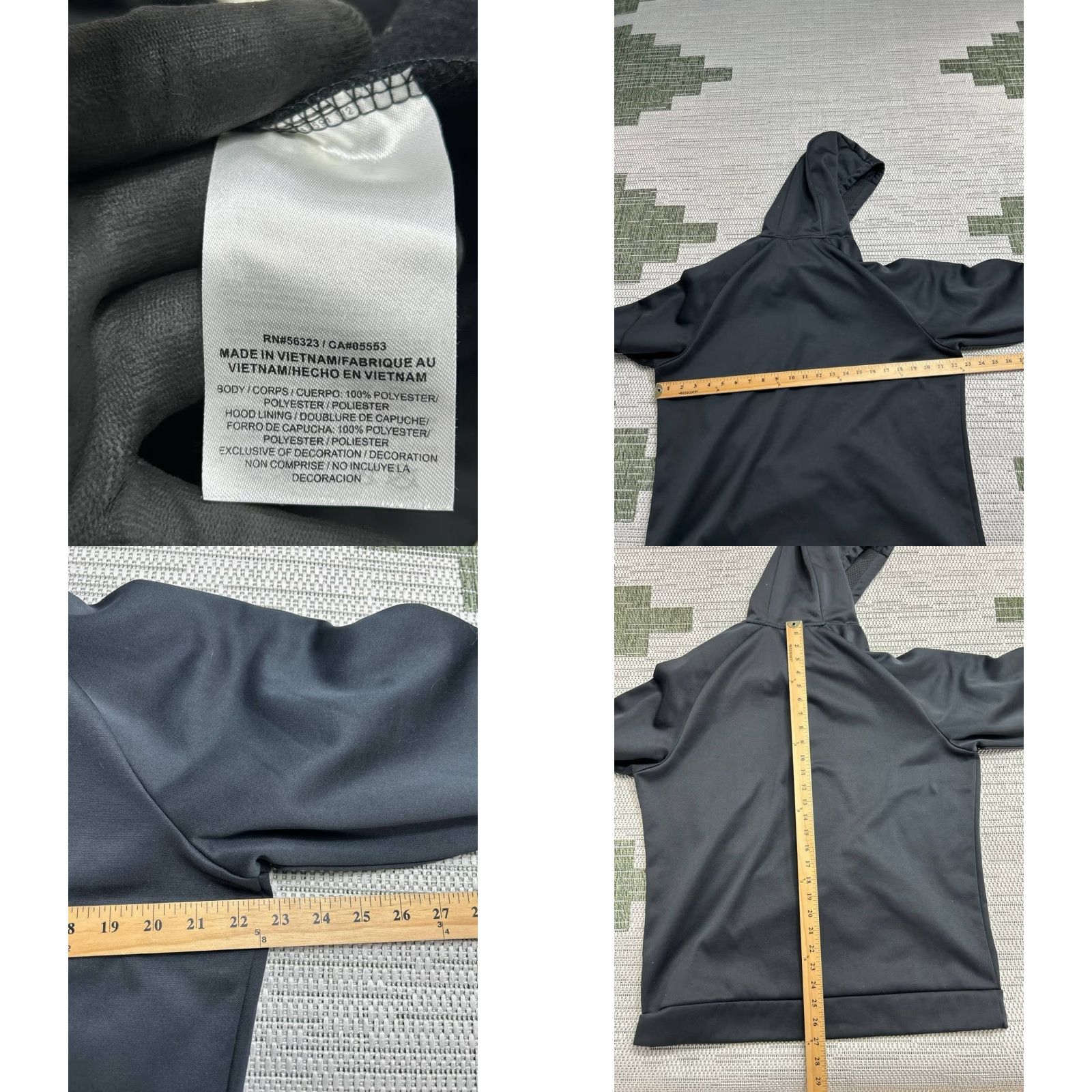 Nike Nike Performance Hoodie Men's L Black Dri-Fit Swoosh Logo Raglan Sleeve Pullover with Hooded Pockets Size US L / EU 52-54 / 3 - 8 Thumbnail