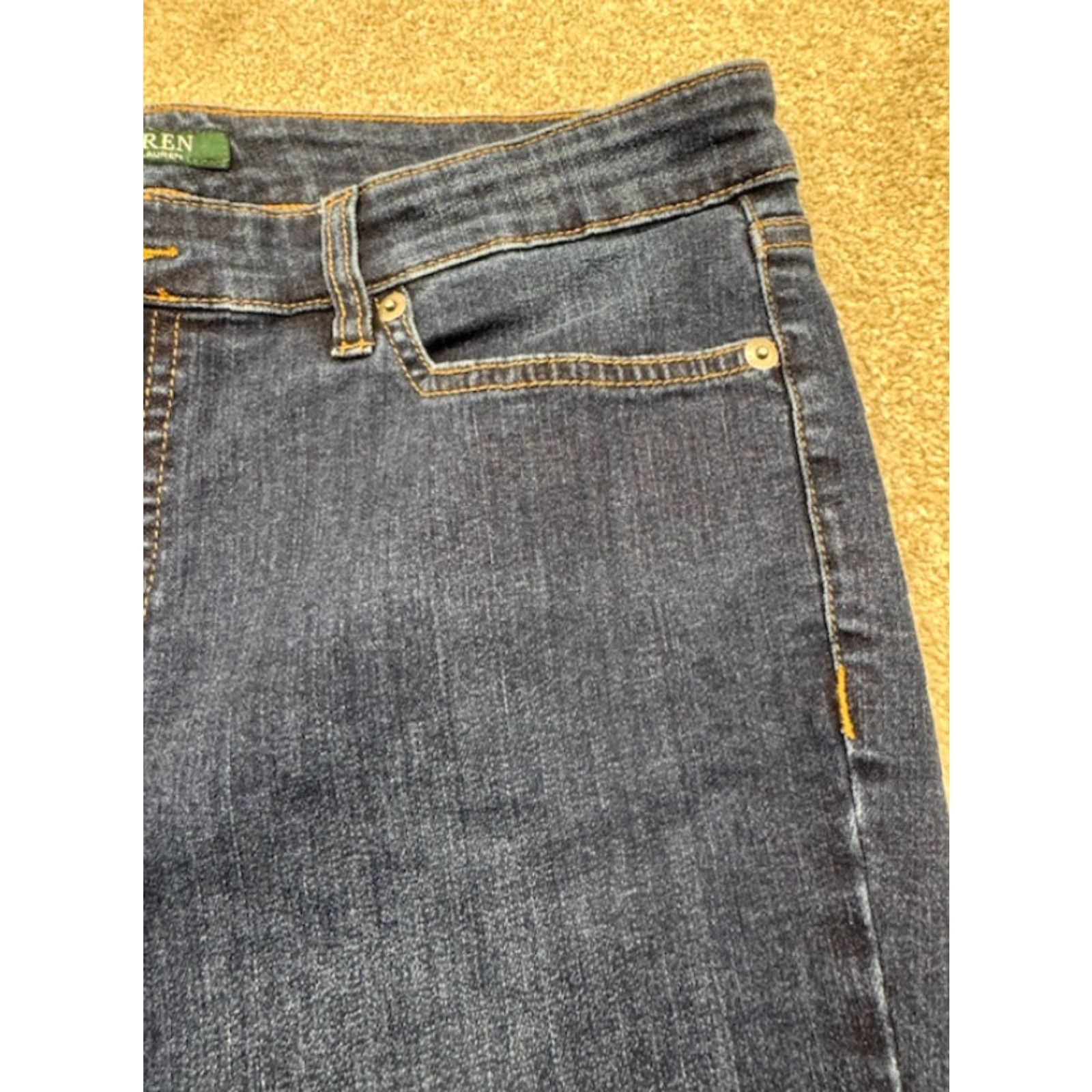Ralph Lauren Lauren Ralph Lauren Jeans Women 12 Blue Denim Premier Straight 6349 Jeans Womens 12 Blue Denim Straight 6349 Size 34" / US 12 / IT 48 - 6 Thumbnail