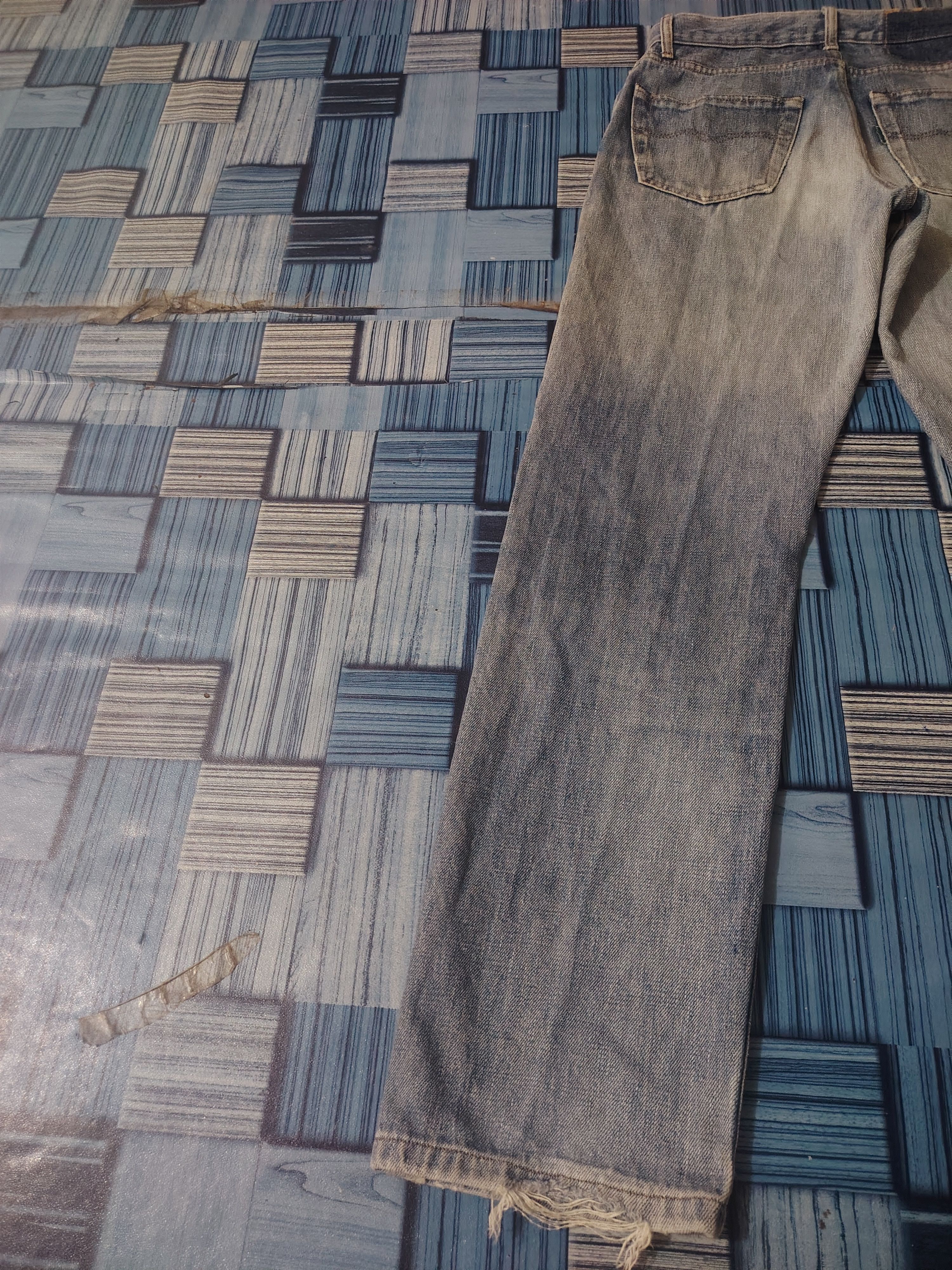 Spellbound Distressed Jeans Spellbound Rare Green line Selvedge Jeans Size US 29 - 17 Thumbnail