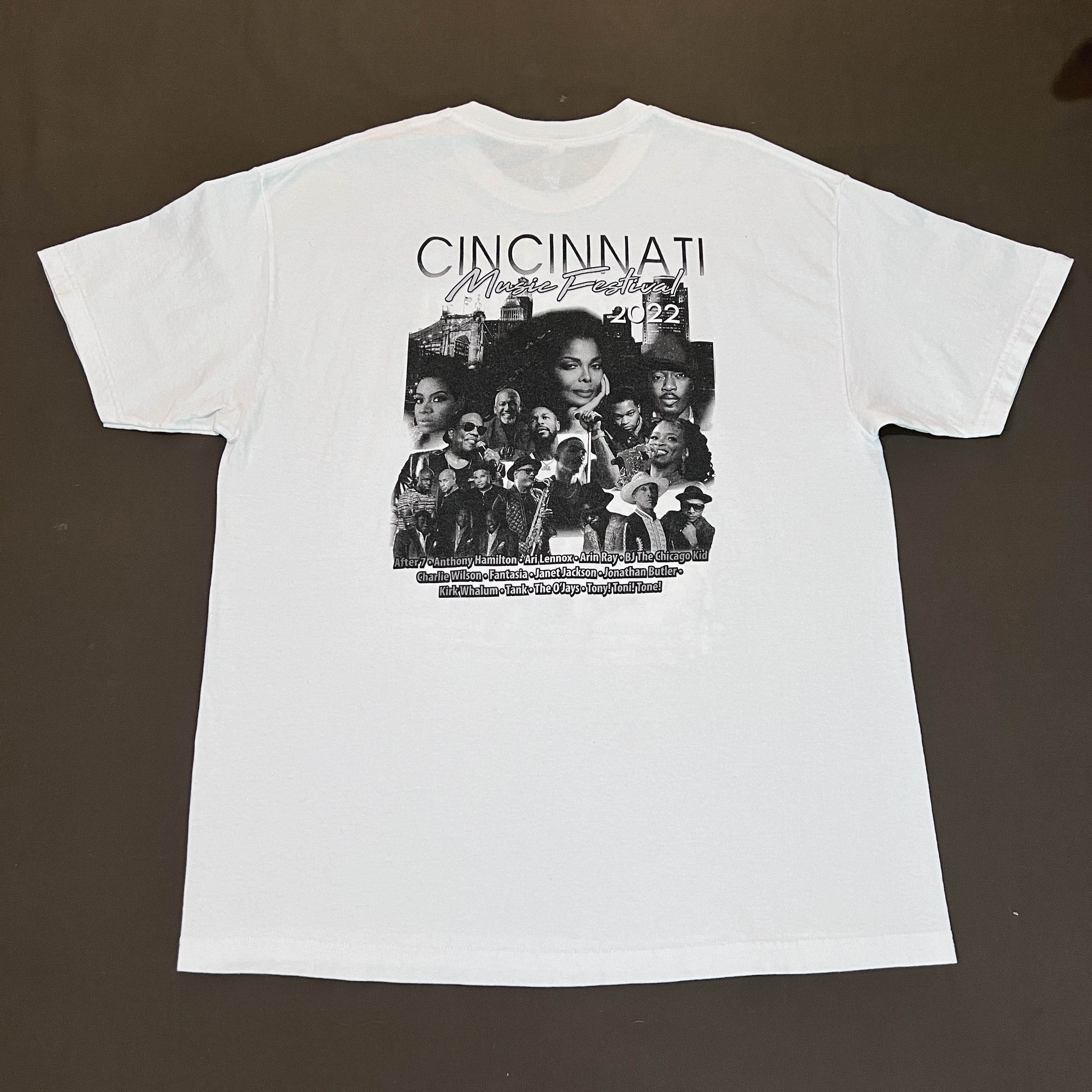 Band Tees × Rap Tees 2022 Cincinnati Music Festival Tee XL R&B Soul The O'Jays Size US XL / EU 56 / 4 - 4 Thumbnail