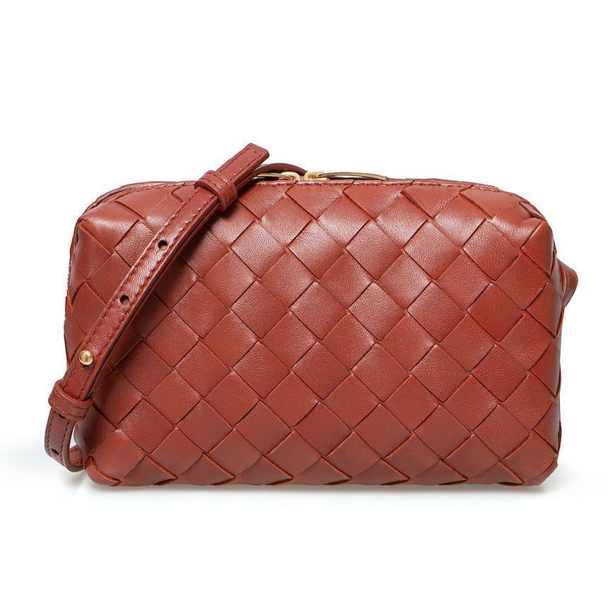 Intrecciato Mini Crossbody Bag in Red, Women's