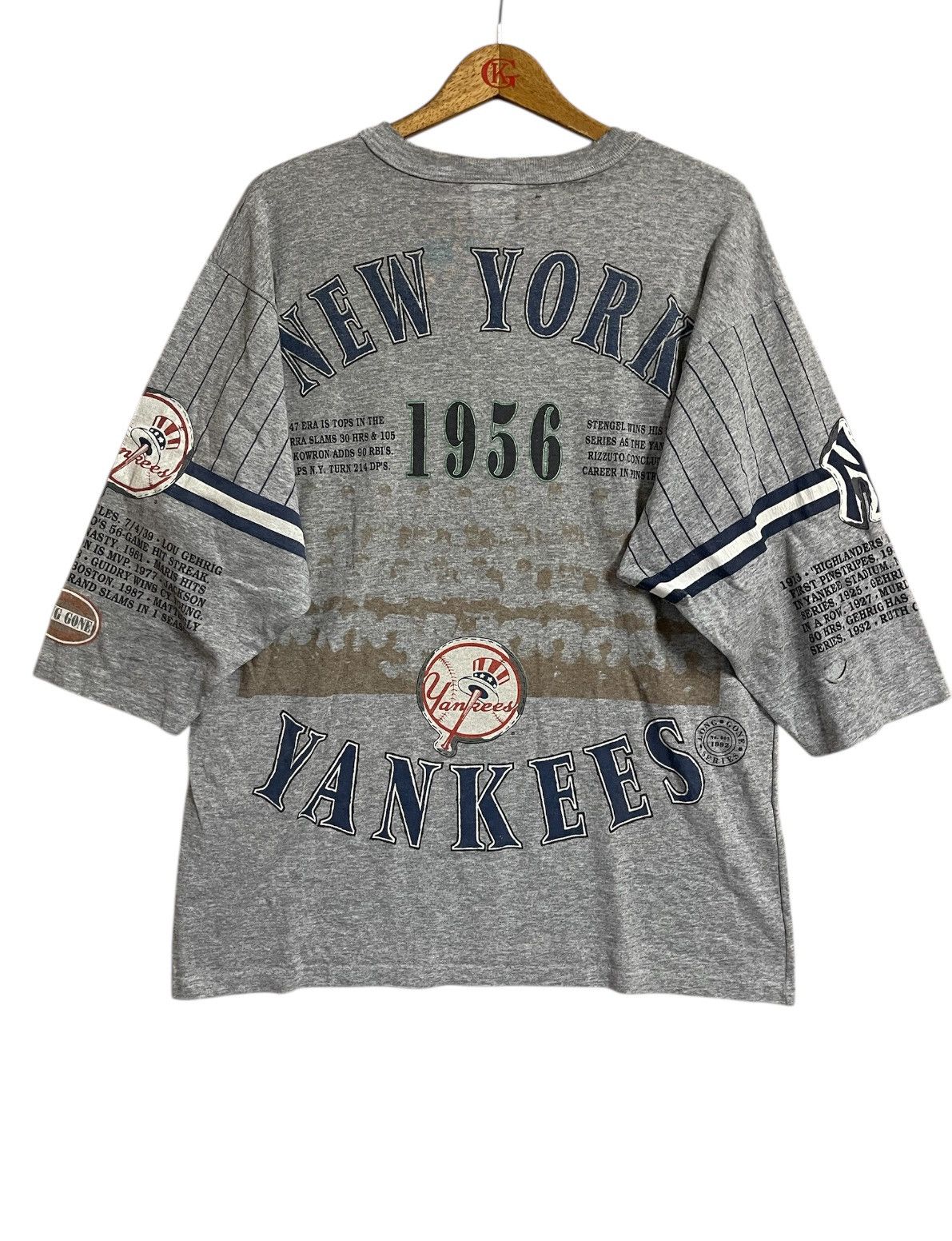 New York Yankees Vintage 80’s New York Yankees Baseball T shirt Thrashed XL Size US XL / EU 56 / 4 - 8 Thumbnail