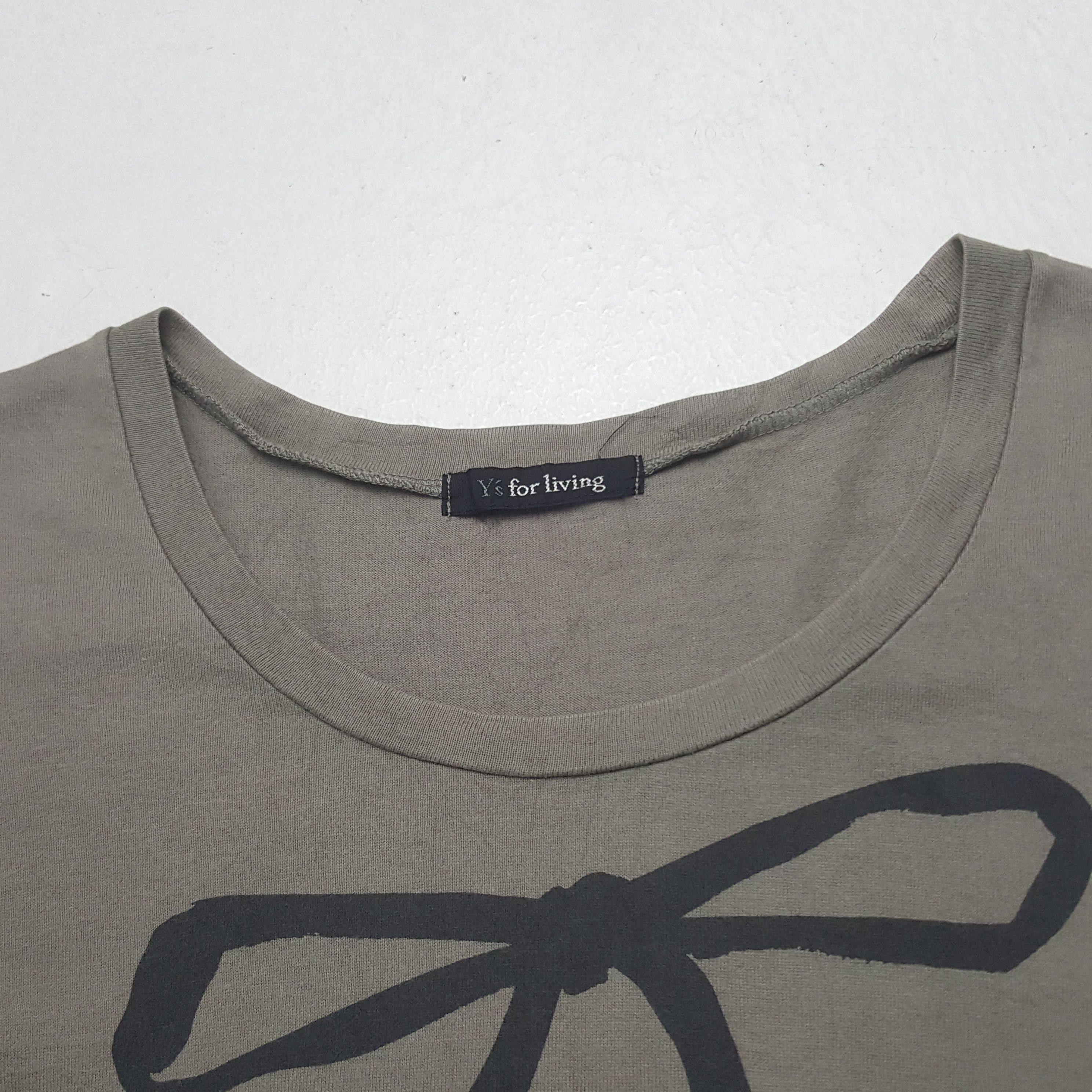 Yohji Yamamoto Vintage Y's For Living by Yohji Yamamoto Japan Tshirt RR13 Size US XS / EU 42 / 0 - 4 Thumbnail